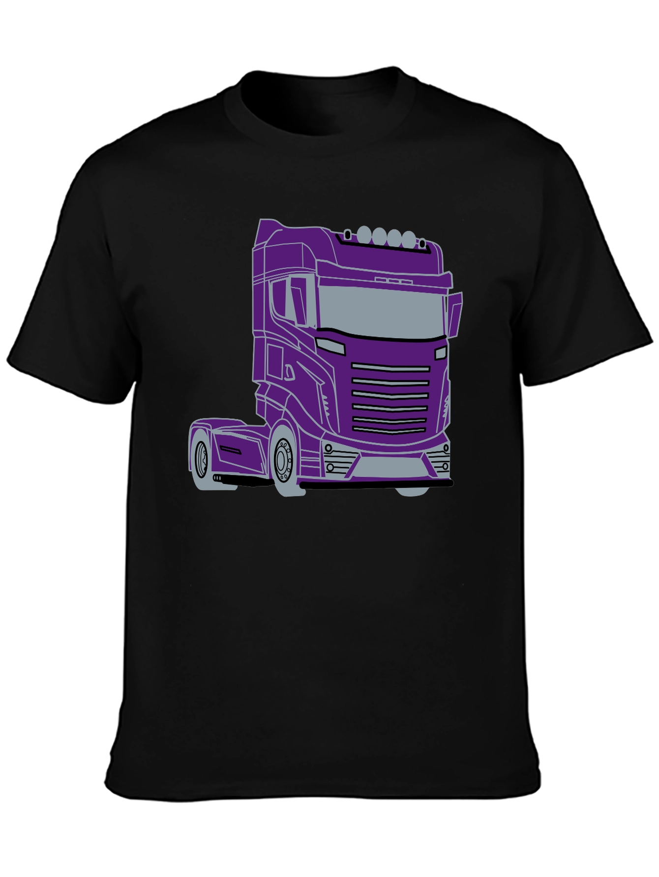 Truck Graphic Tee - Sleek Purple Rig