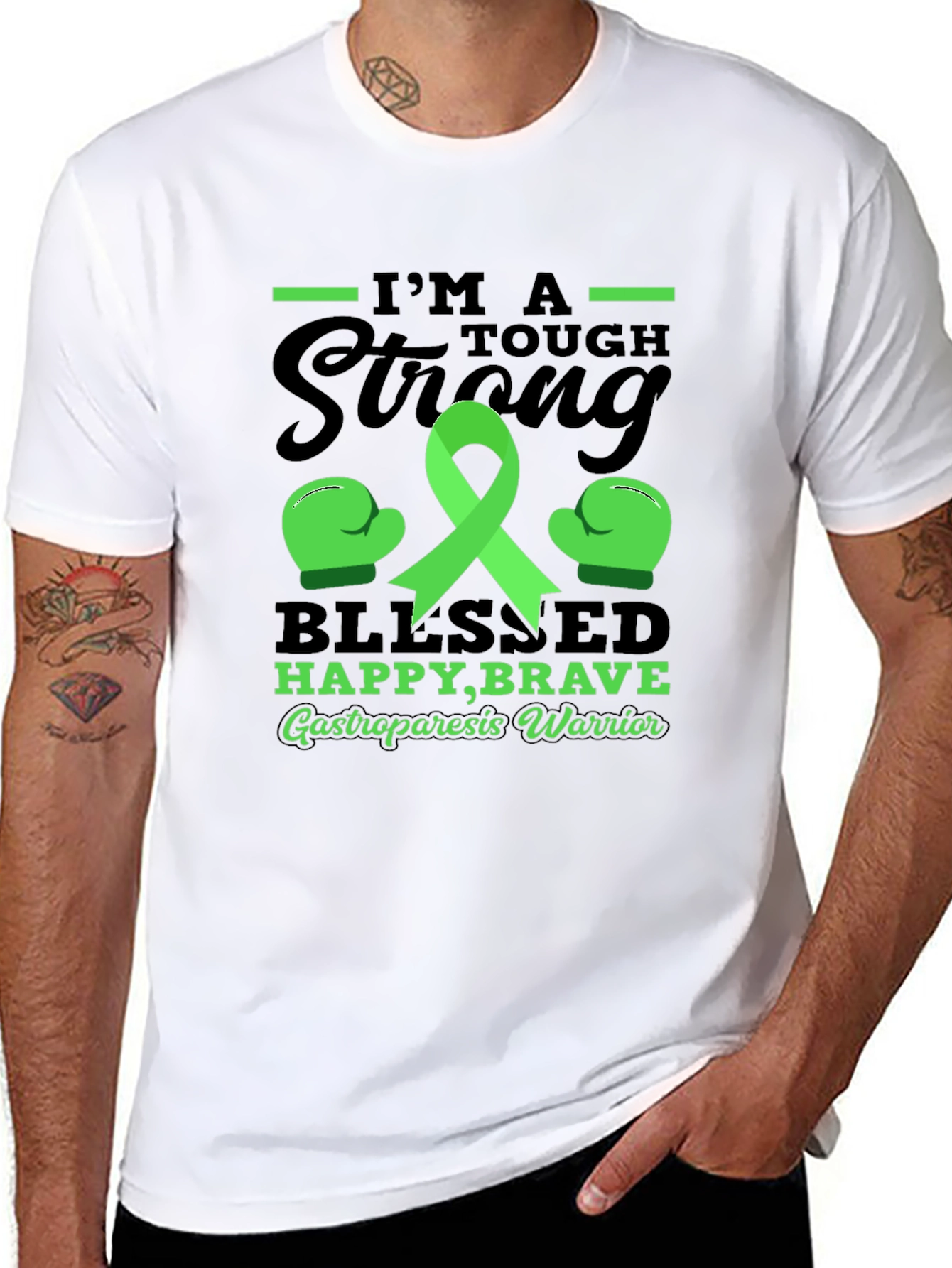 Strong Gastroparesis Warrior Awareness T-Shirt