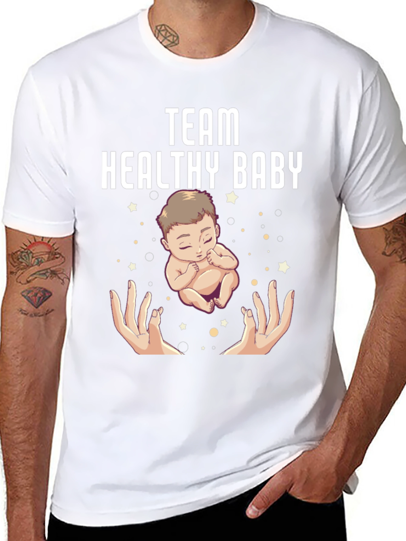 Team Healthy Baby Graphic Tee - Expecting Parents