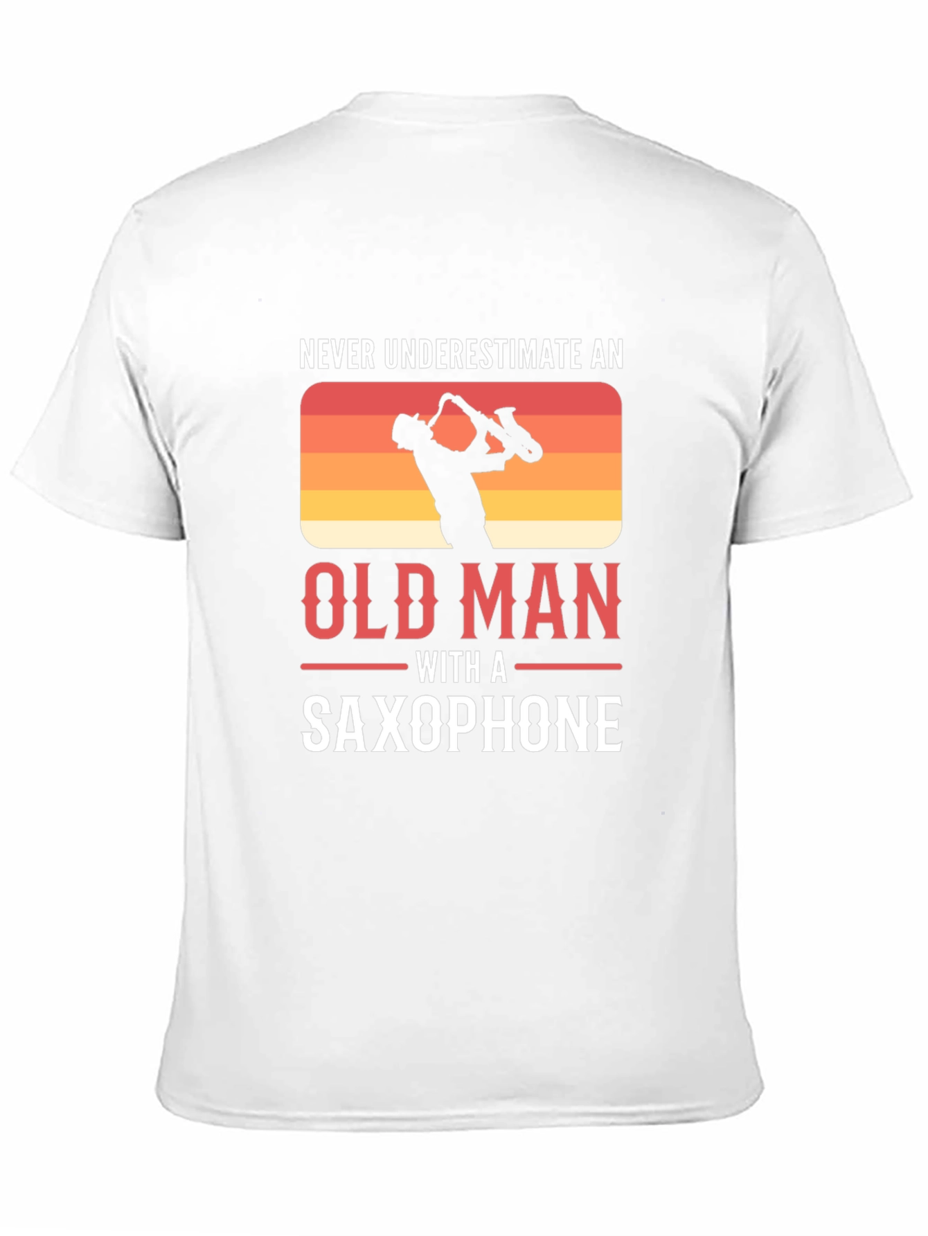 Old Man Saxophone T-Shirt - Musician Gift