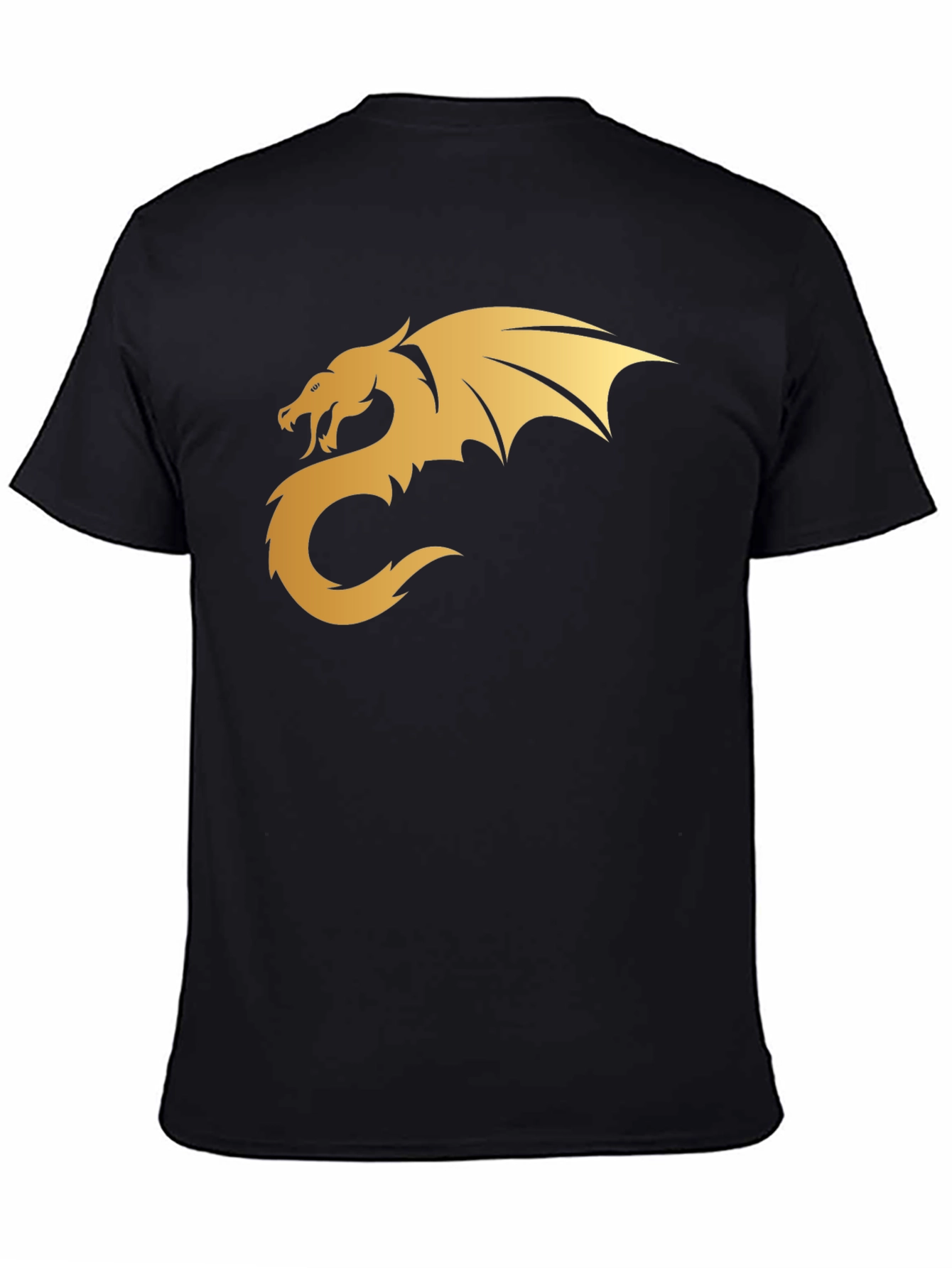 Golden Dragon Graphic Tee - Black T-Shirt