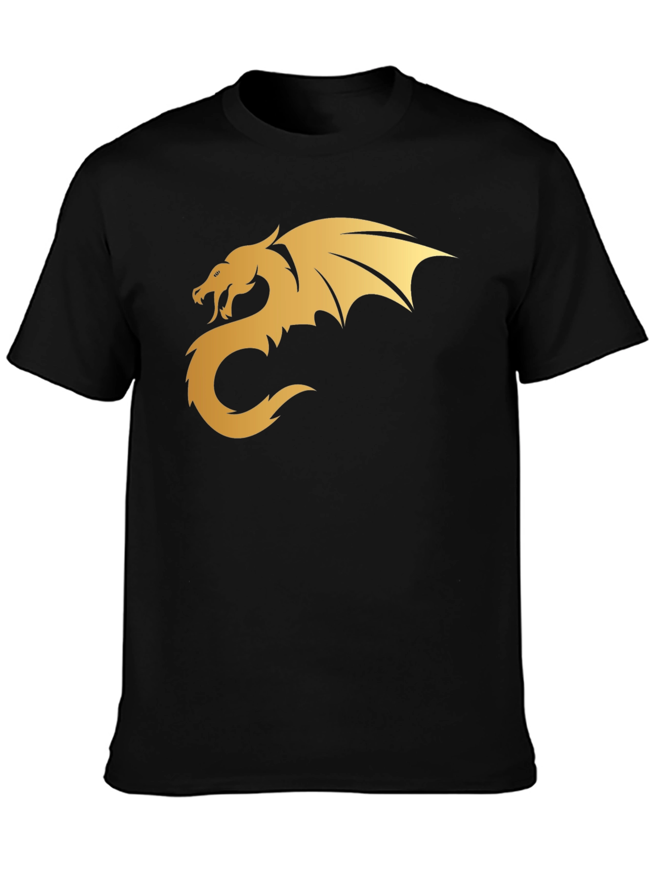 Golden Dragon Graphic Tee - Black T-Shirt