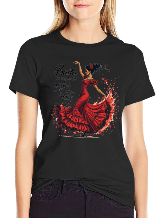 Flamenco Dancer Graphic Tee - Dance Like No One is Watching