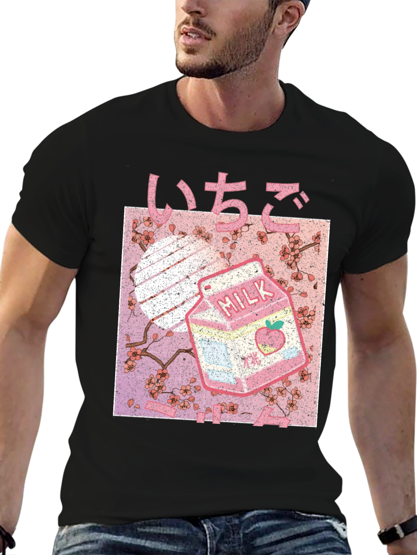 Strawberry Milk Aesthetic Graphic Tee