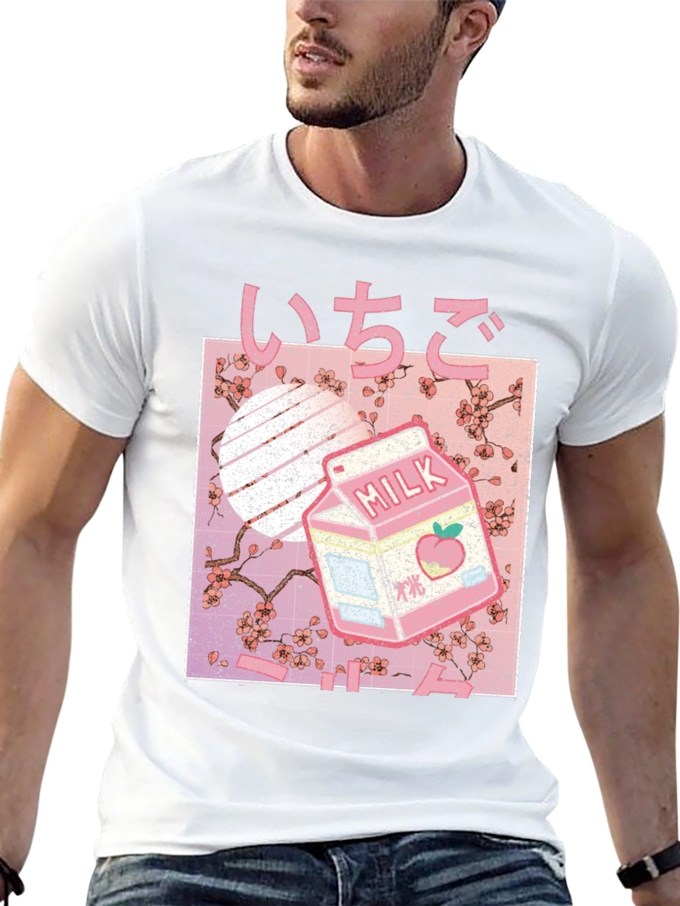 Strawberry Milk Aesthetic Graphic Tee