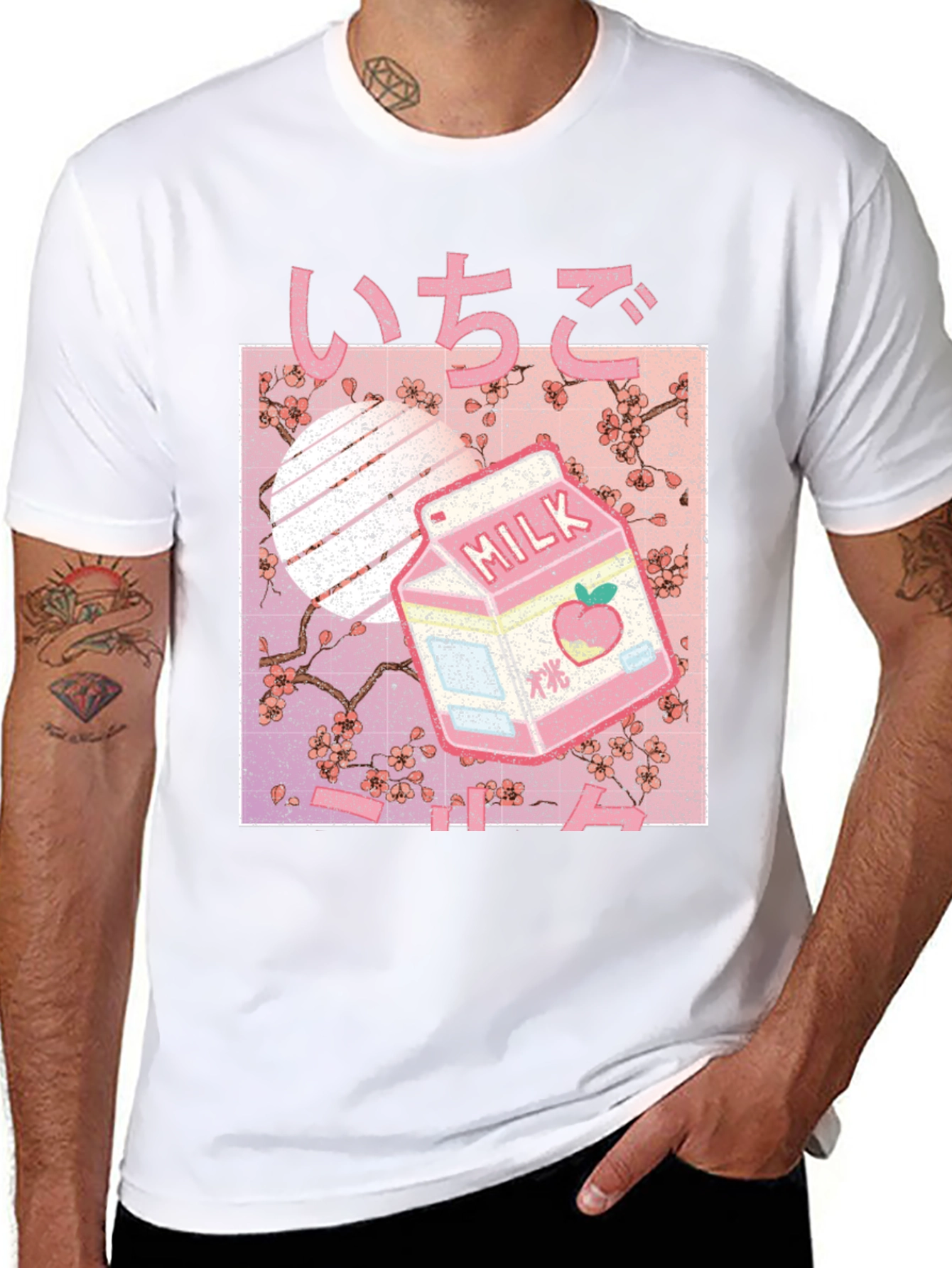 Strawberry Milk Aesthetic Graphic Tee