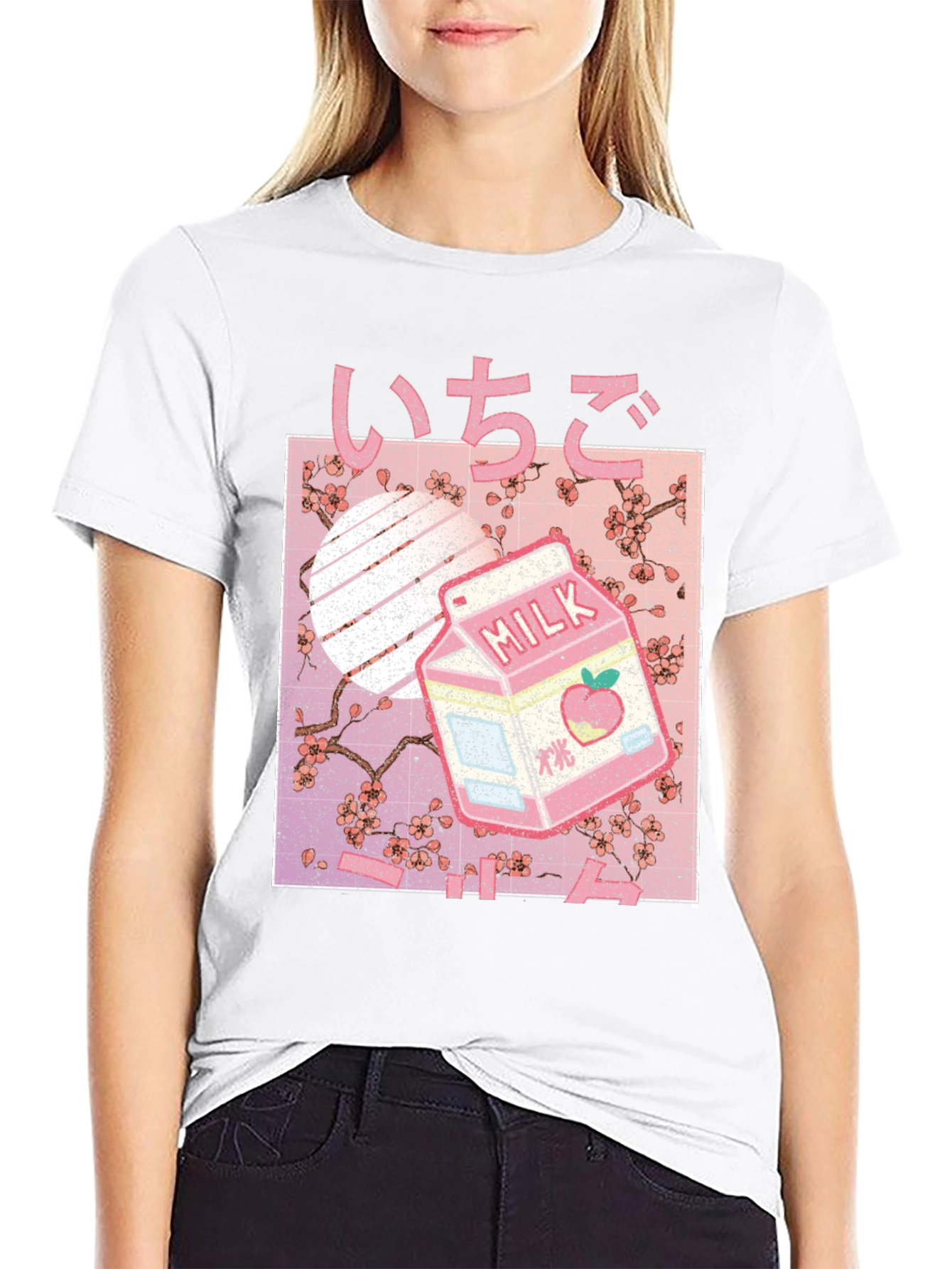 Strawberry Milk Aesthetic Graphic Tee