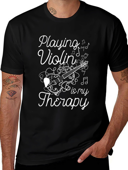 Playing Violin is My Therapy Graphic Tee