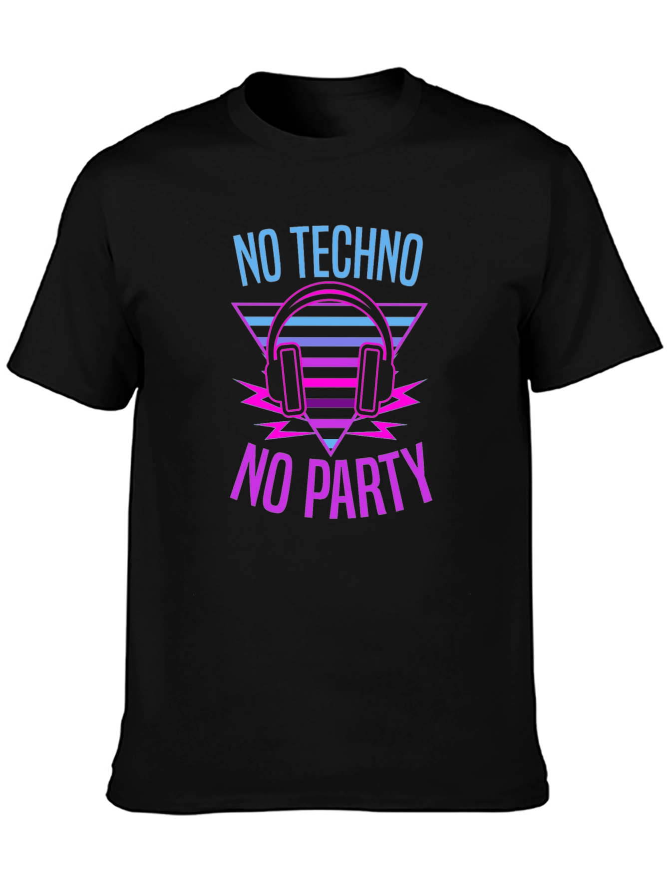 No Techno No Party Graphic T-Shirt