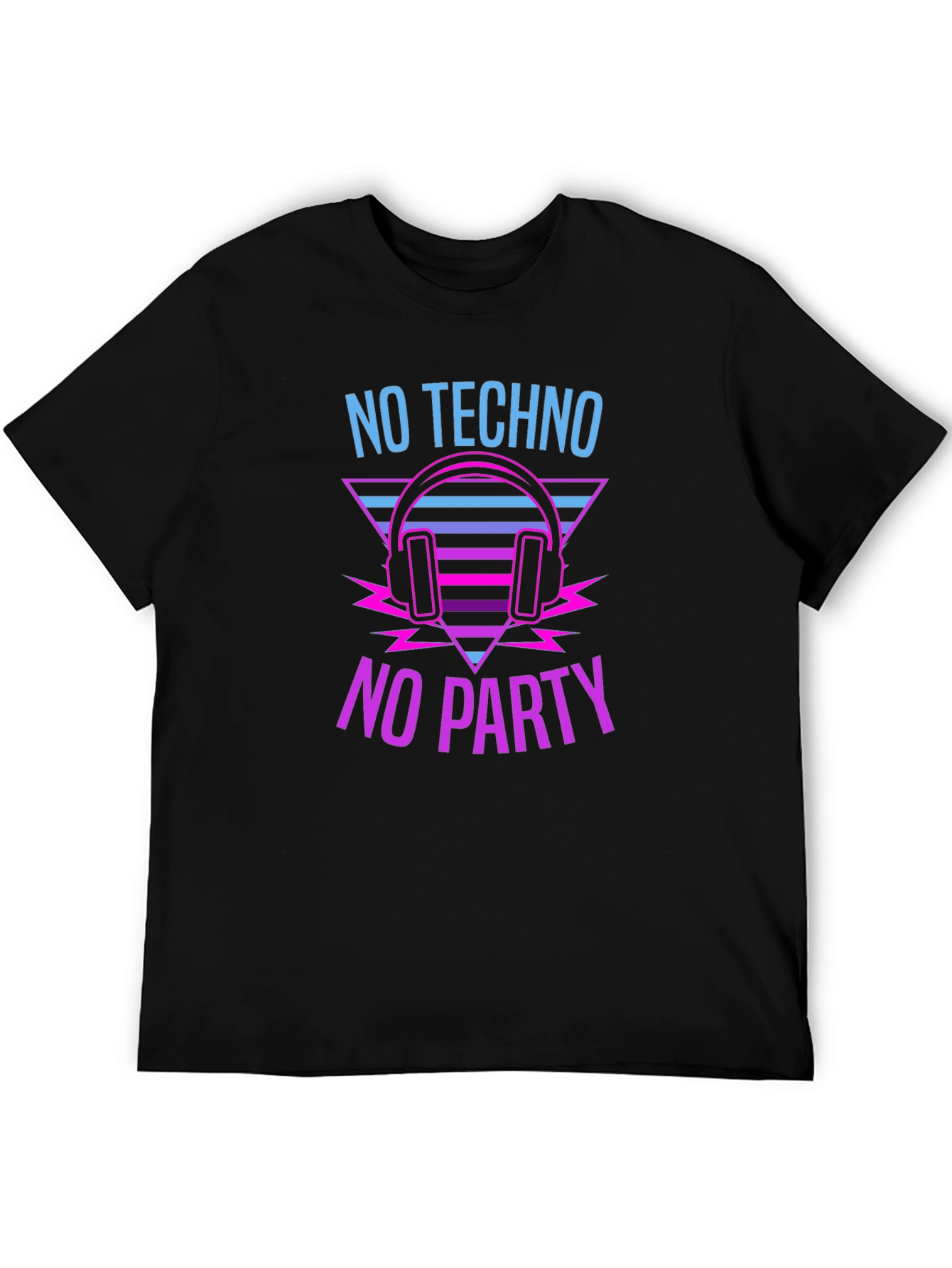No Techno No Party Graphic T-Shirt