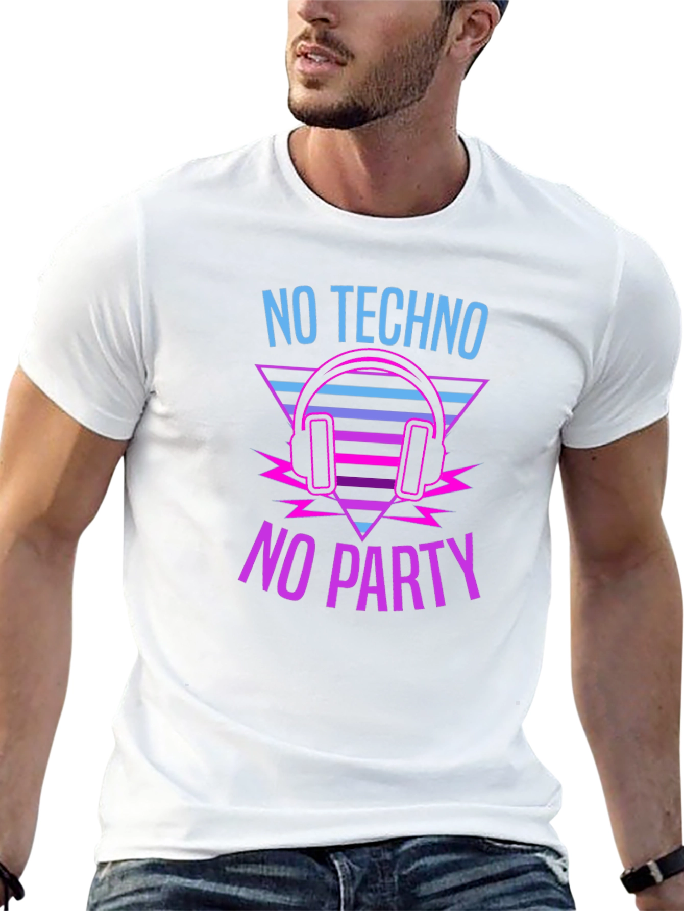 No Techno No Party Graphic T-Shirt
