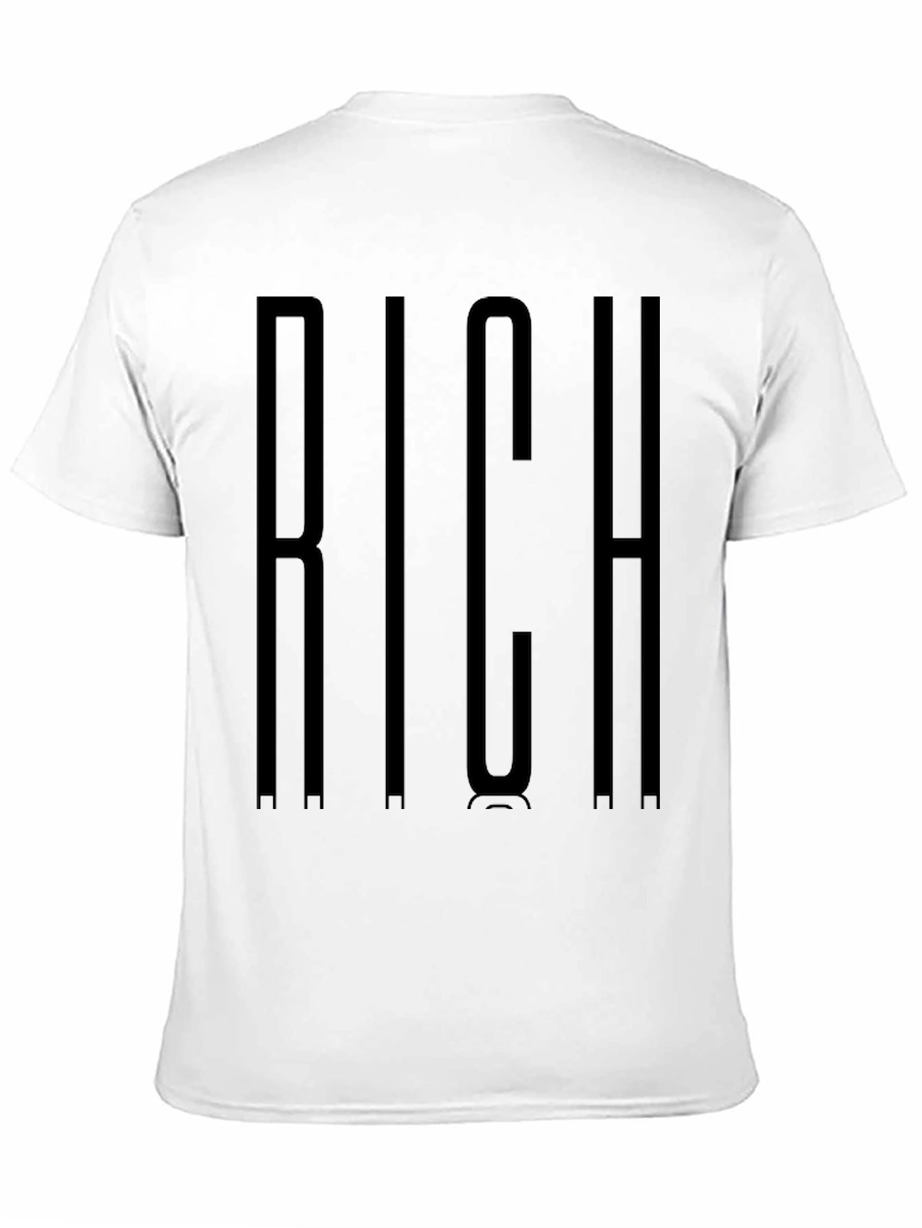 Black RICH Graphic Crewneck T-Shirt