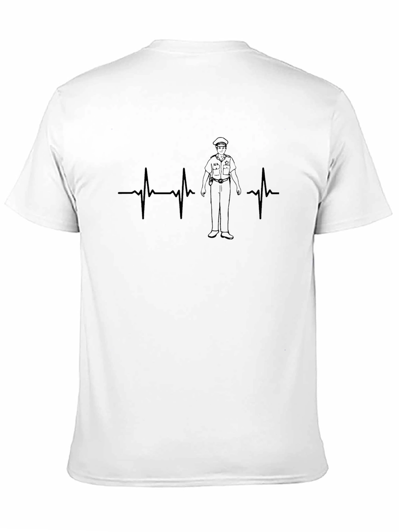 Police Heartbeat T-Shirt - Law Enforcement Tee