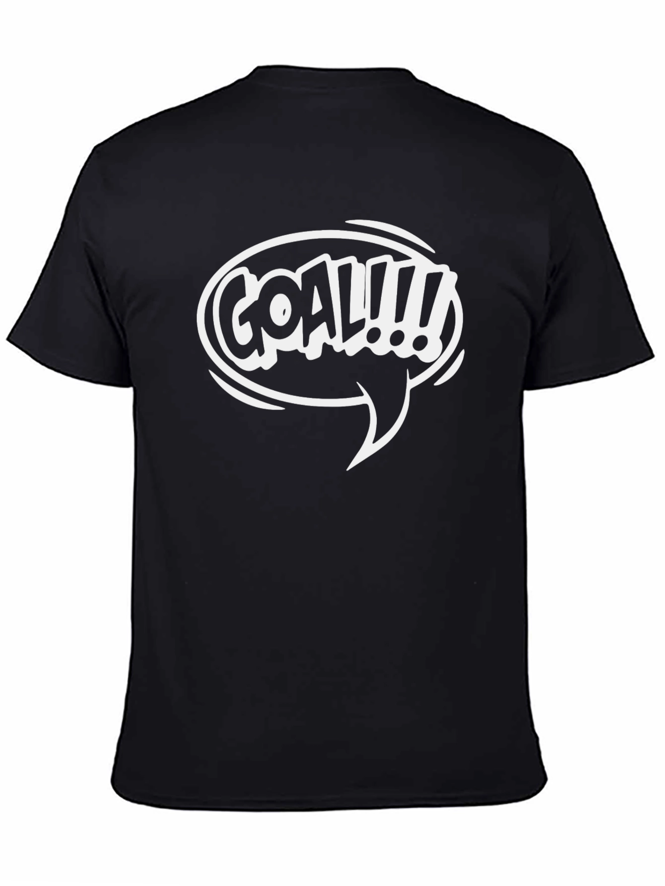 Goal!!! Graphic Print Black T-Shirt