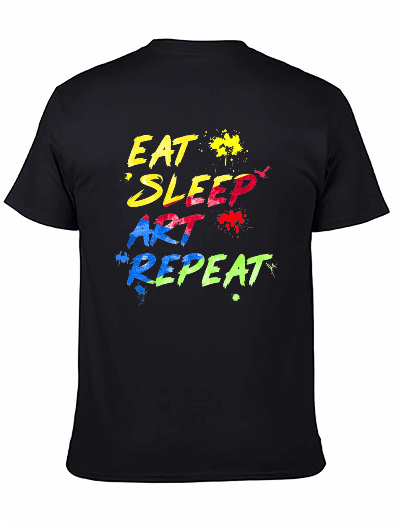 Eat Sleep Art Repeat Graphic T-Shirt