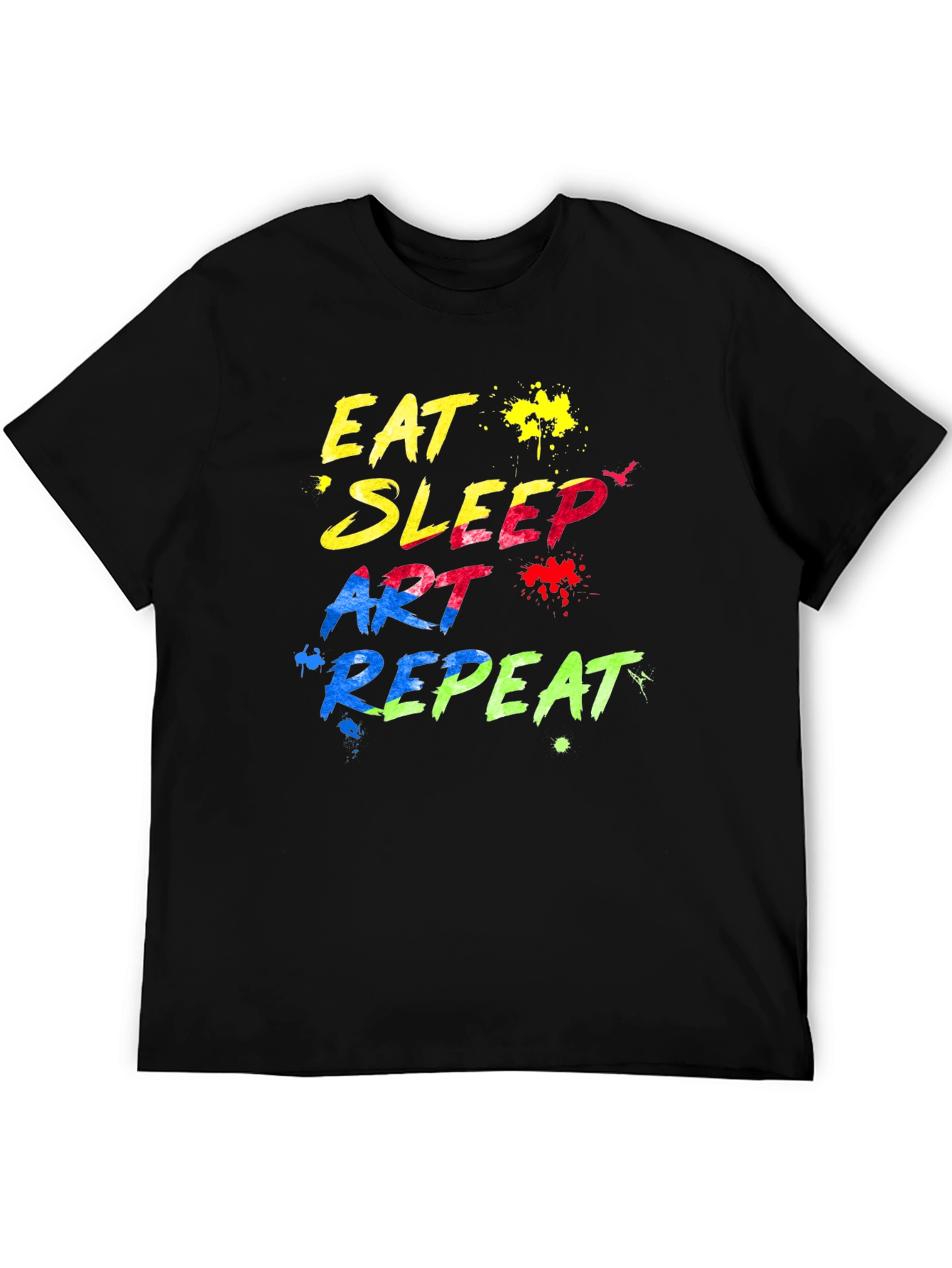 Eat Sleep Art Repeat Graphic T-Shirt