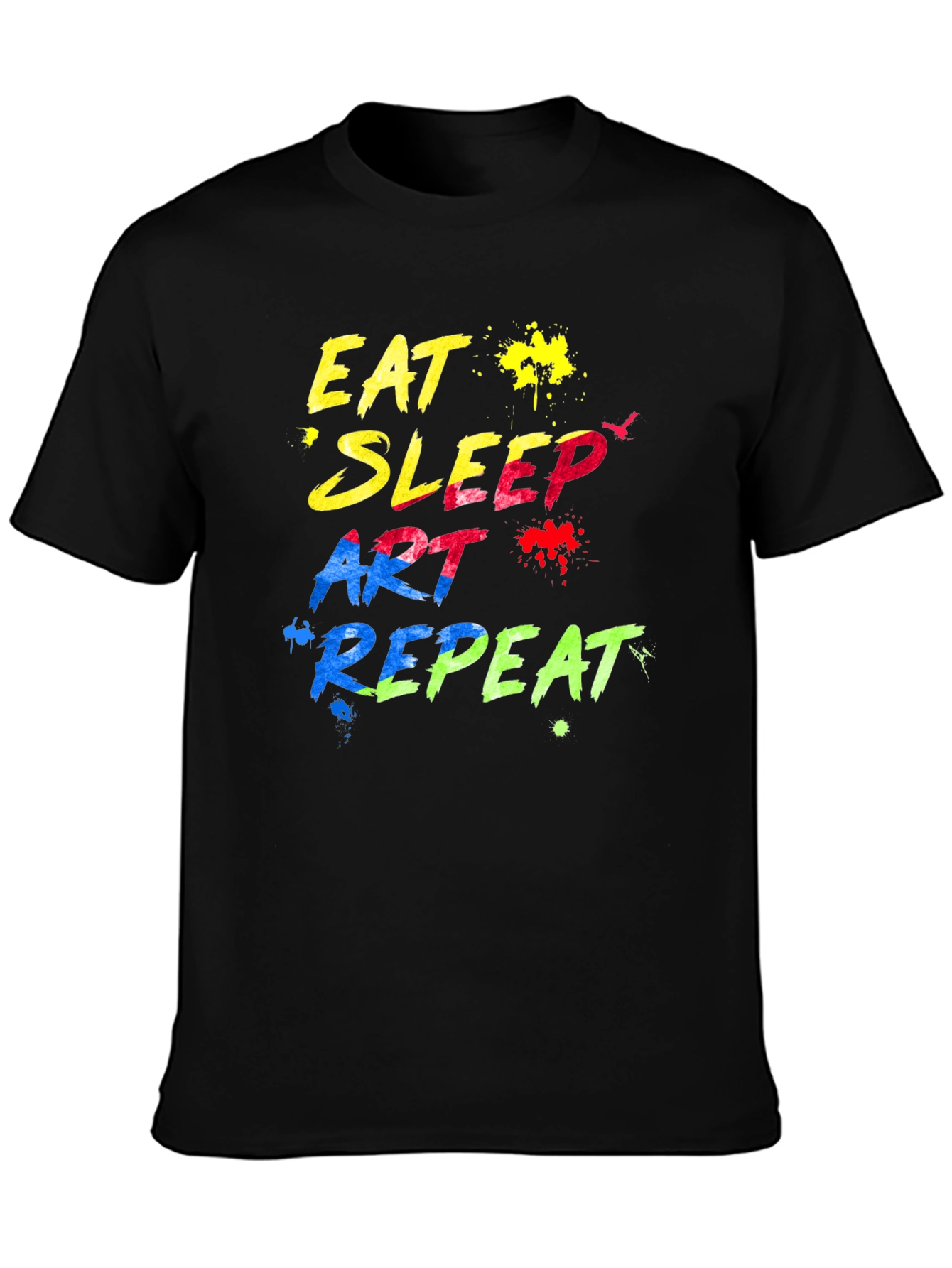 Eat Sleep Art Repeat Graphic T-Shirt
