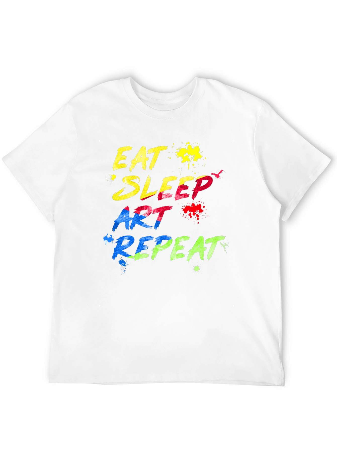 Eat Sleep Art Repeat Graphic T-Shirt