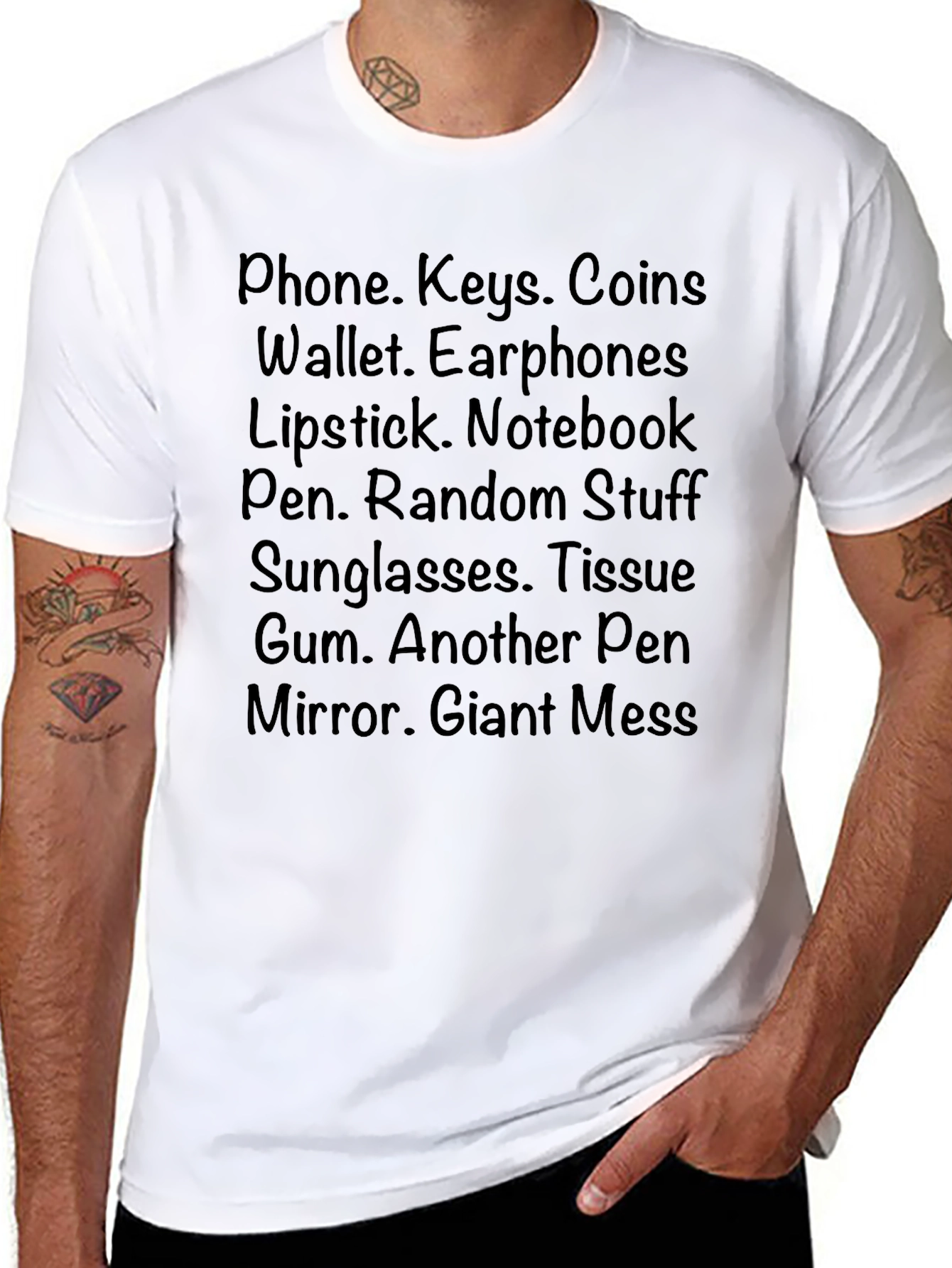 Pocket Contents Funny T-Shirt