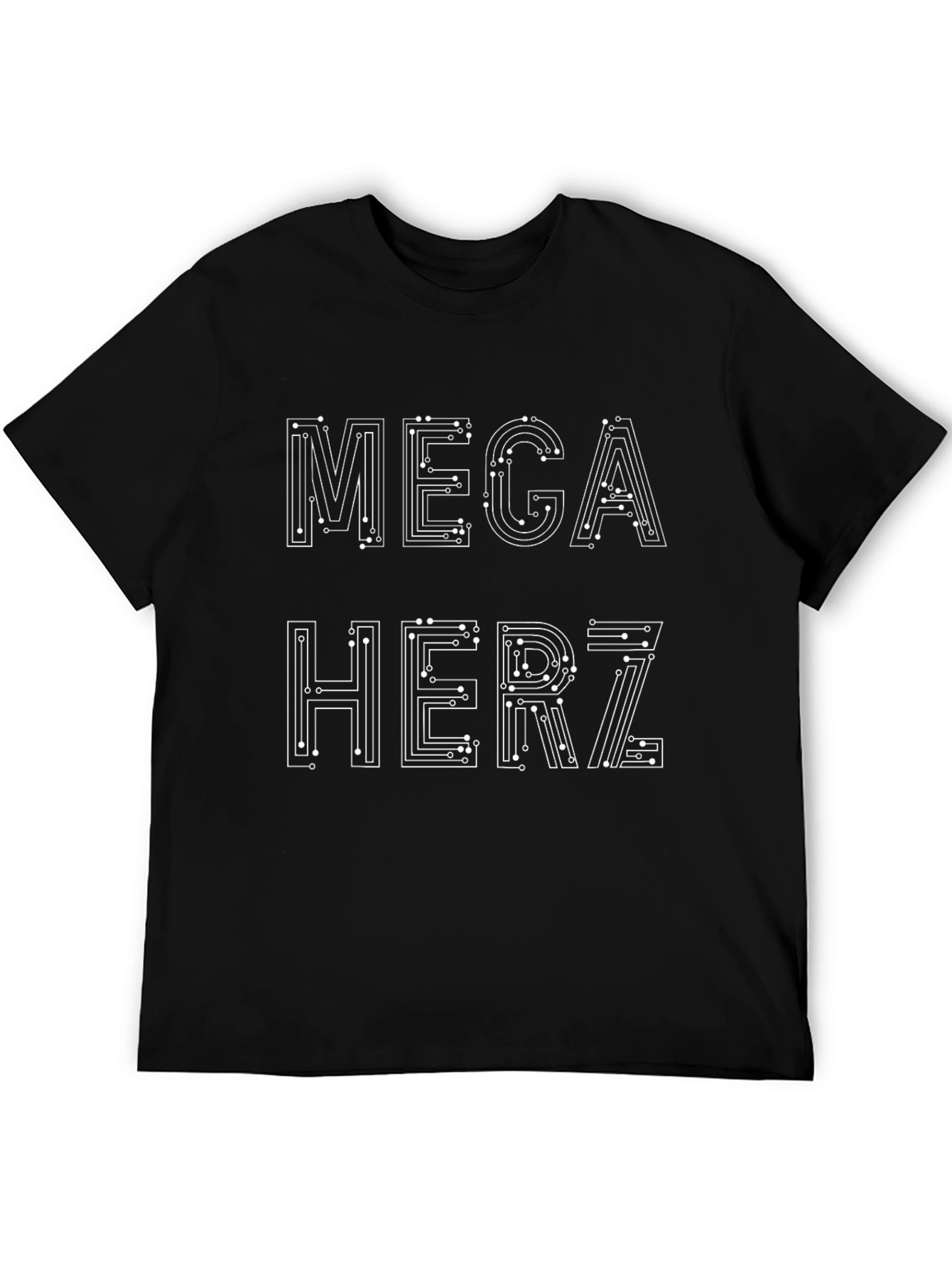 Mega Herz T-Shirt - Circuit Board Style Design