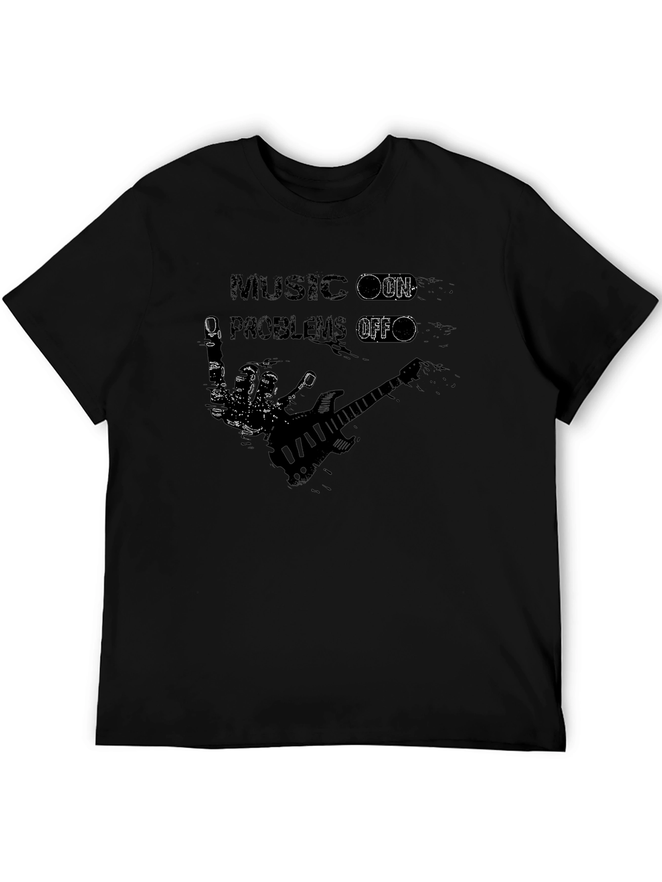 Music On Problems Off Graphic T-Shirt