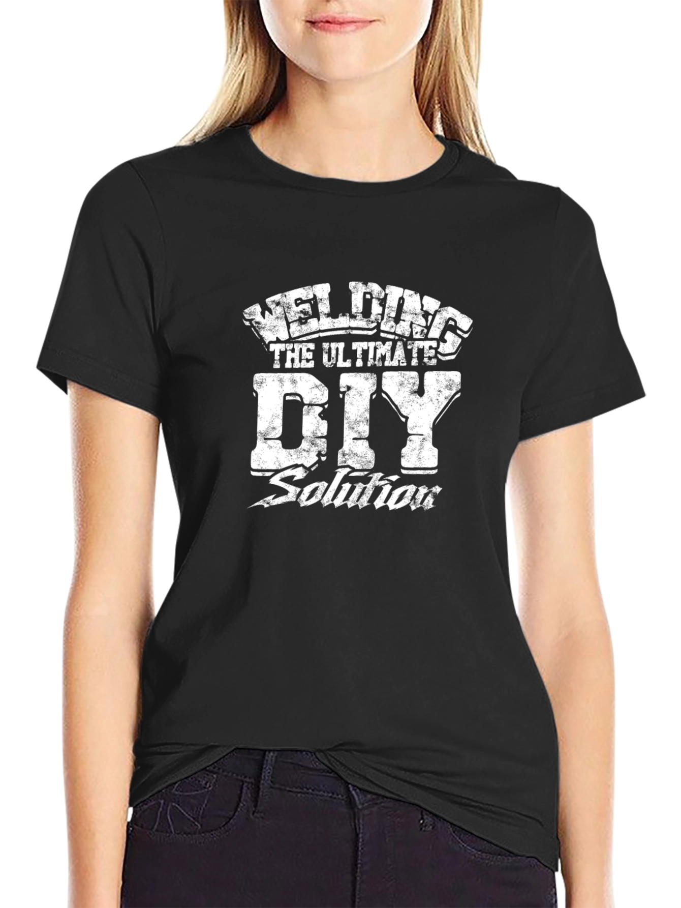 Welding DIY Solution Black T-Shirt