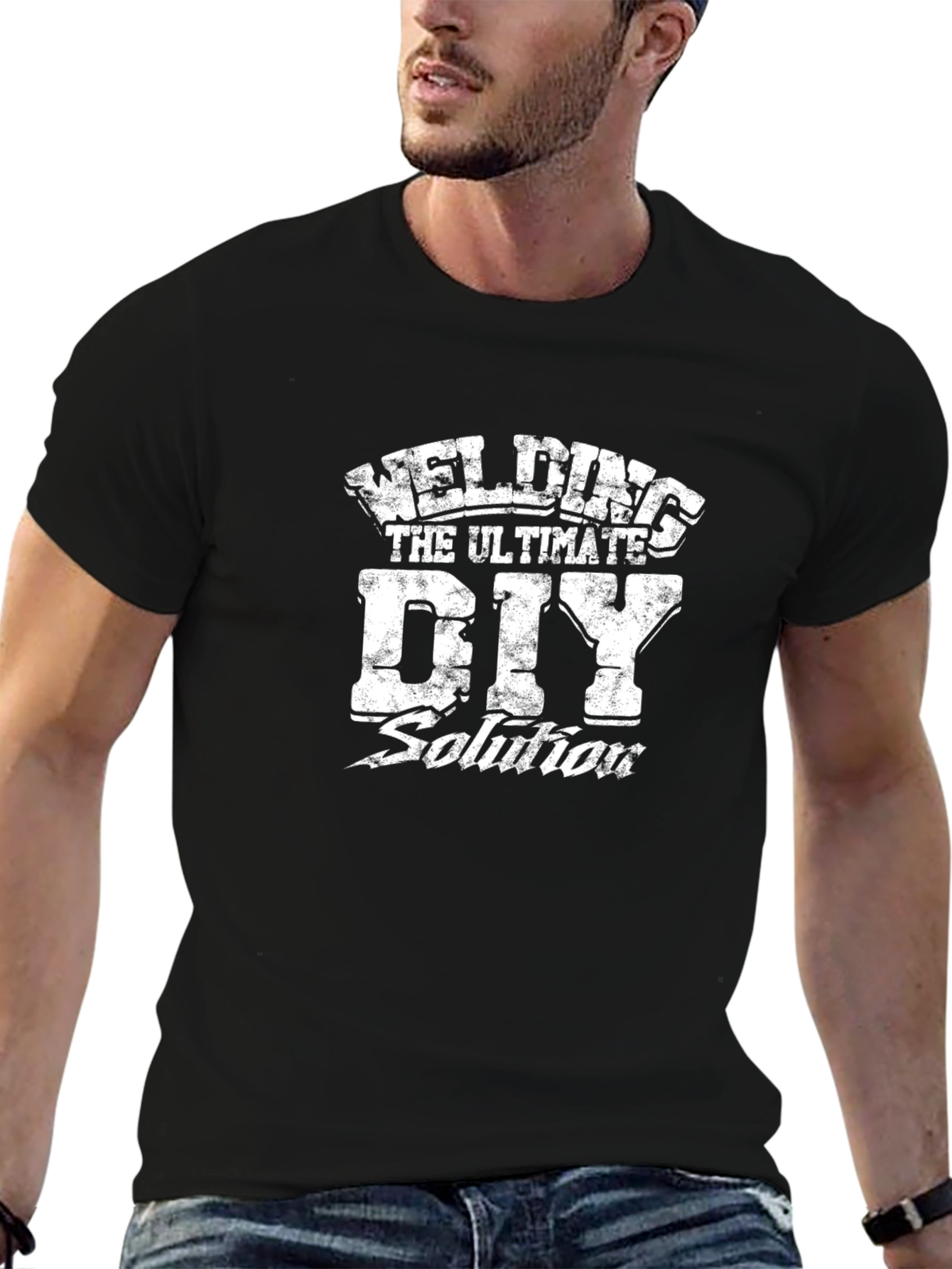 Welding DIY Solution Black T-Shirt