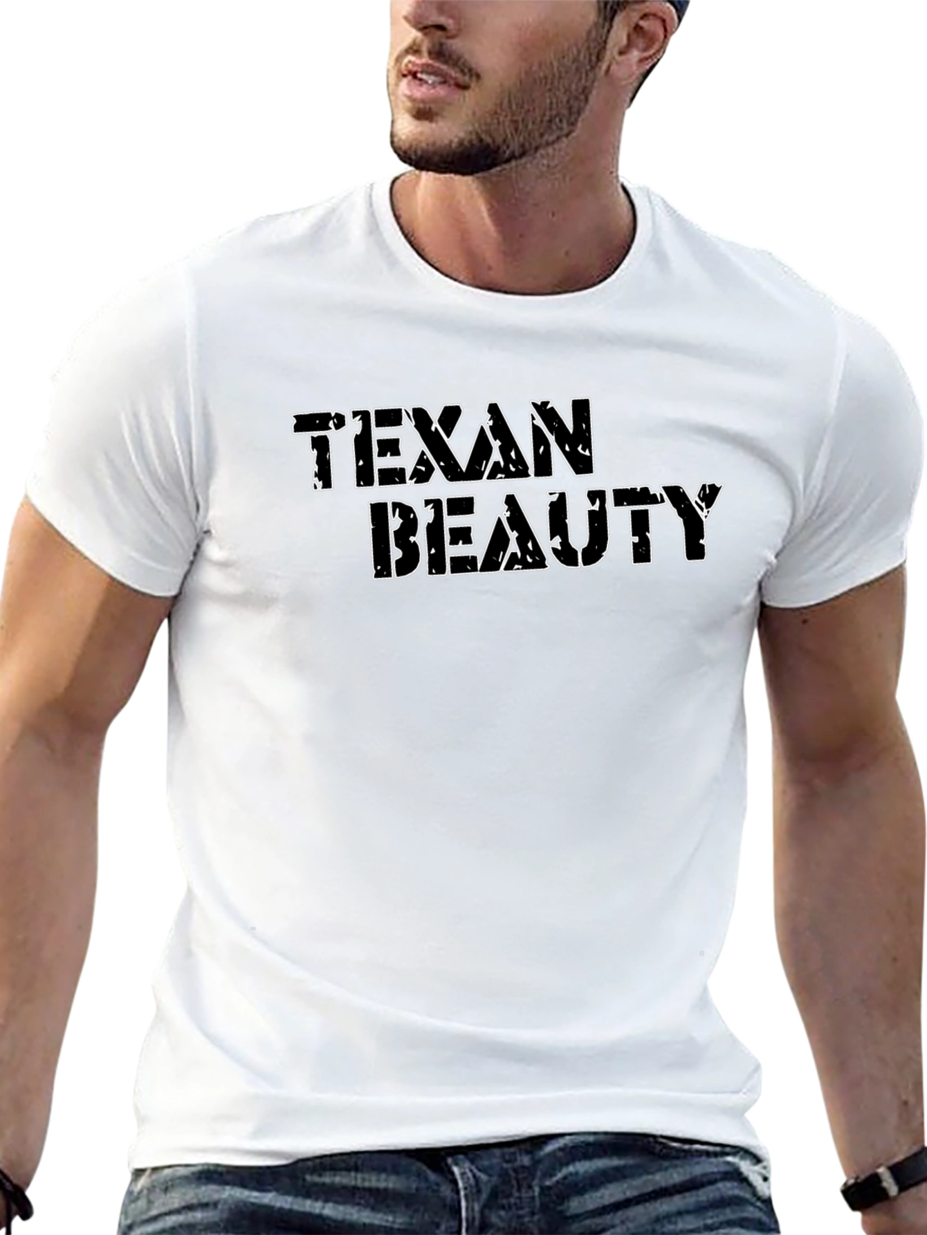 Texan Beauty Graphic T-Shirt - Comfortable Cotton Tee