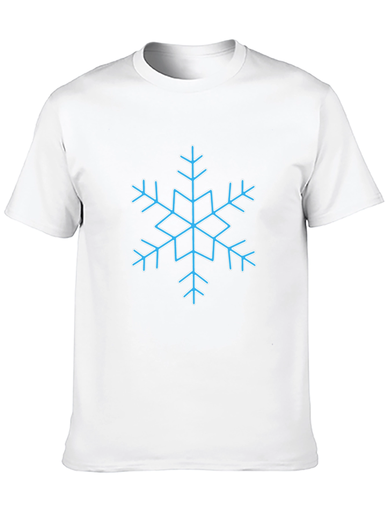 Snowflake Graphic Tee - Black Cotton Blend