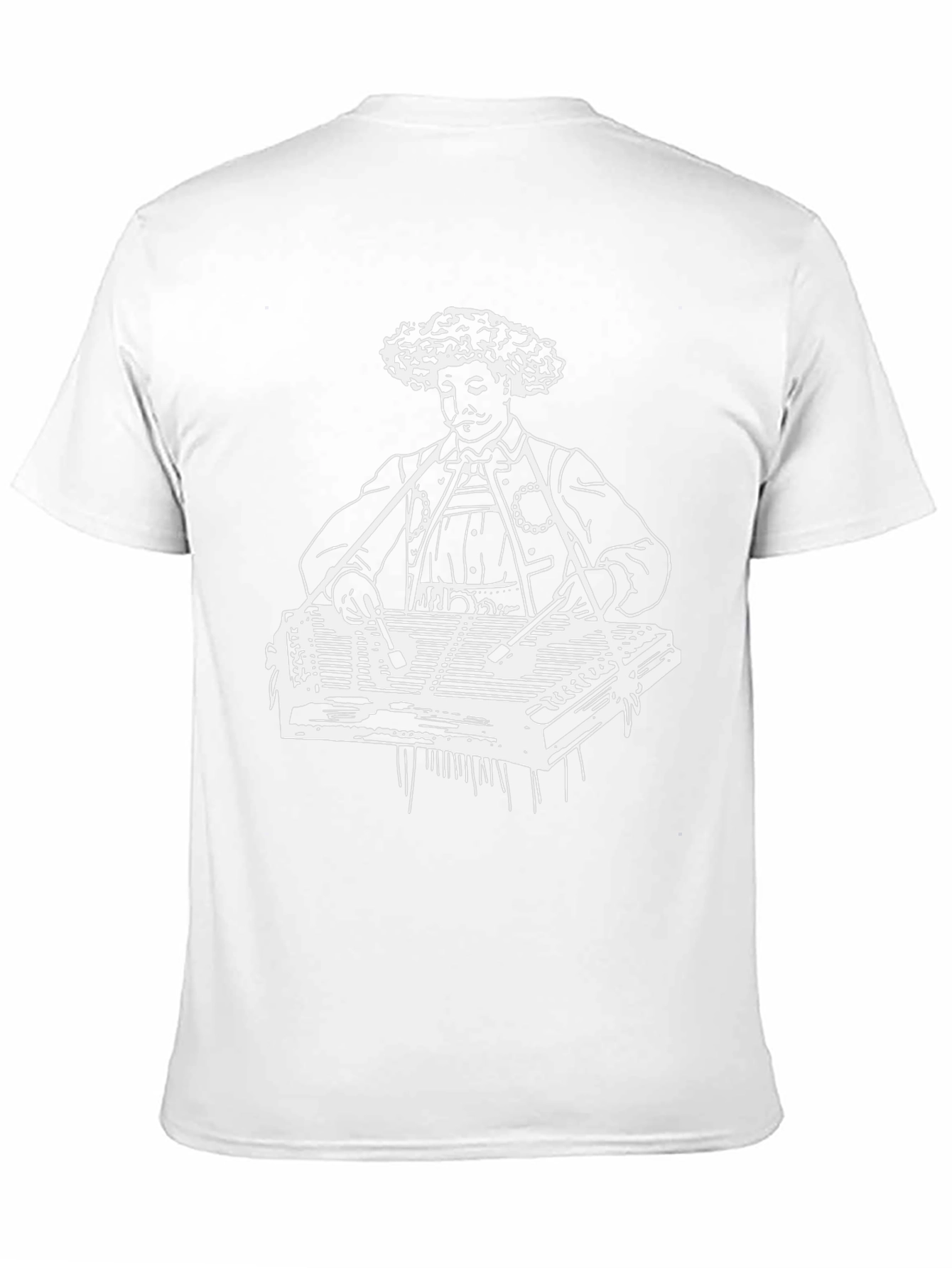 Retro Dulcimer Player Graphic T-Shirt