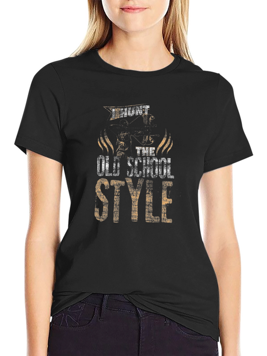 Vintage Style Graphic T-Shirt - Old School Design