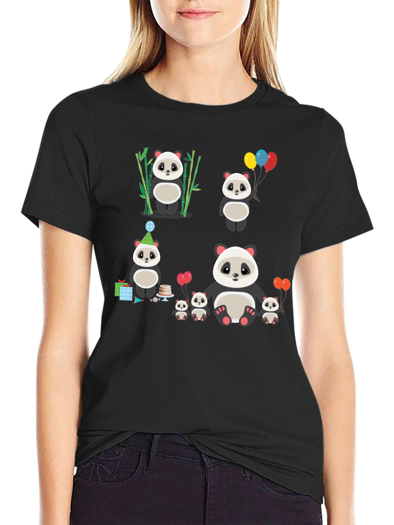 Panda Graphic T-Shirt: Cute and Playful Design