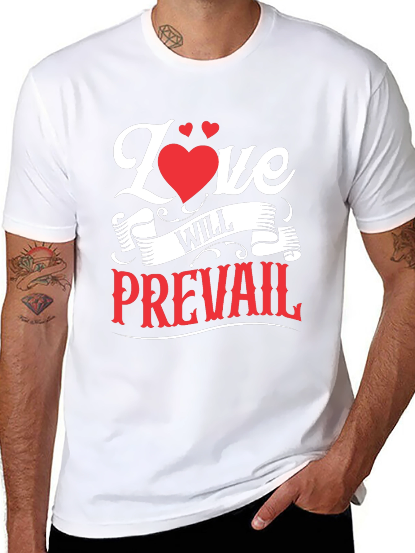 Love Will Prevail Graphic Tee - Black