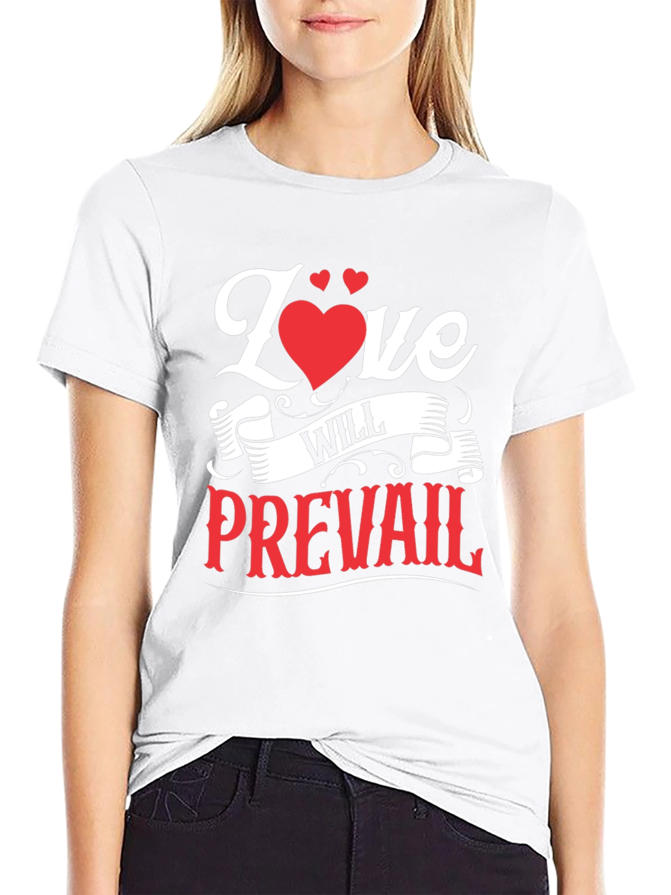 Love Will Prevail Graphic Tee - Black