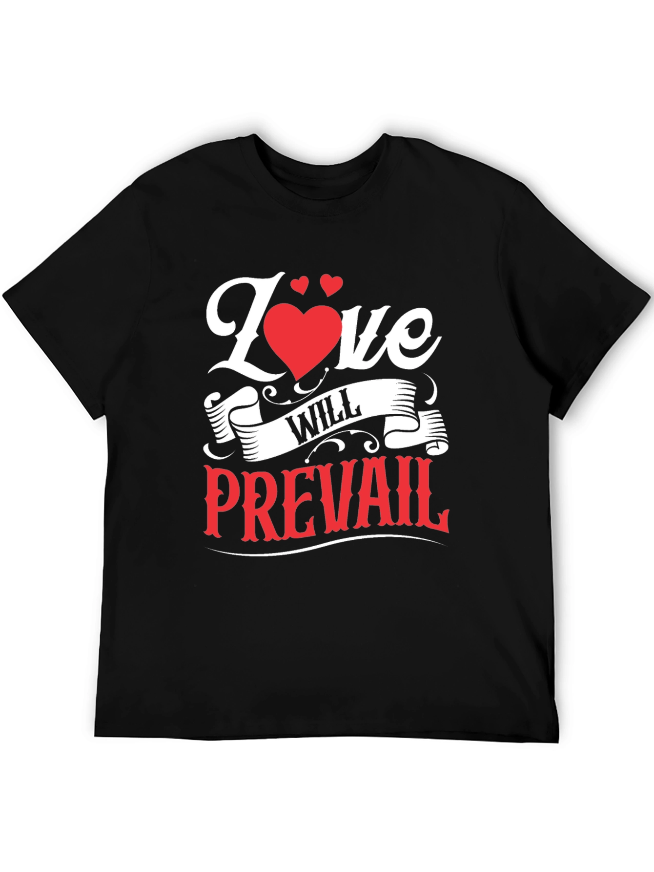 Love Will Prevail Graphic Tee - Black