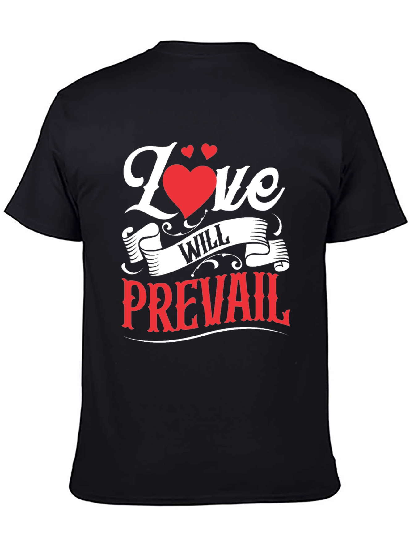 Love Will Prevail Graphic Tee - Black