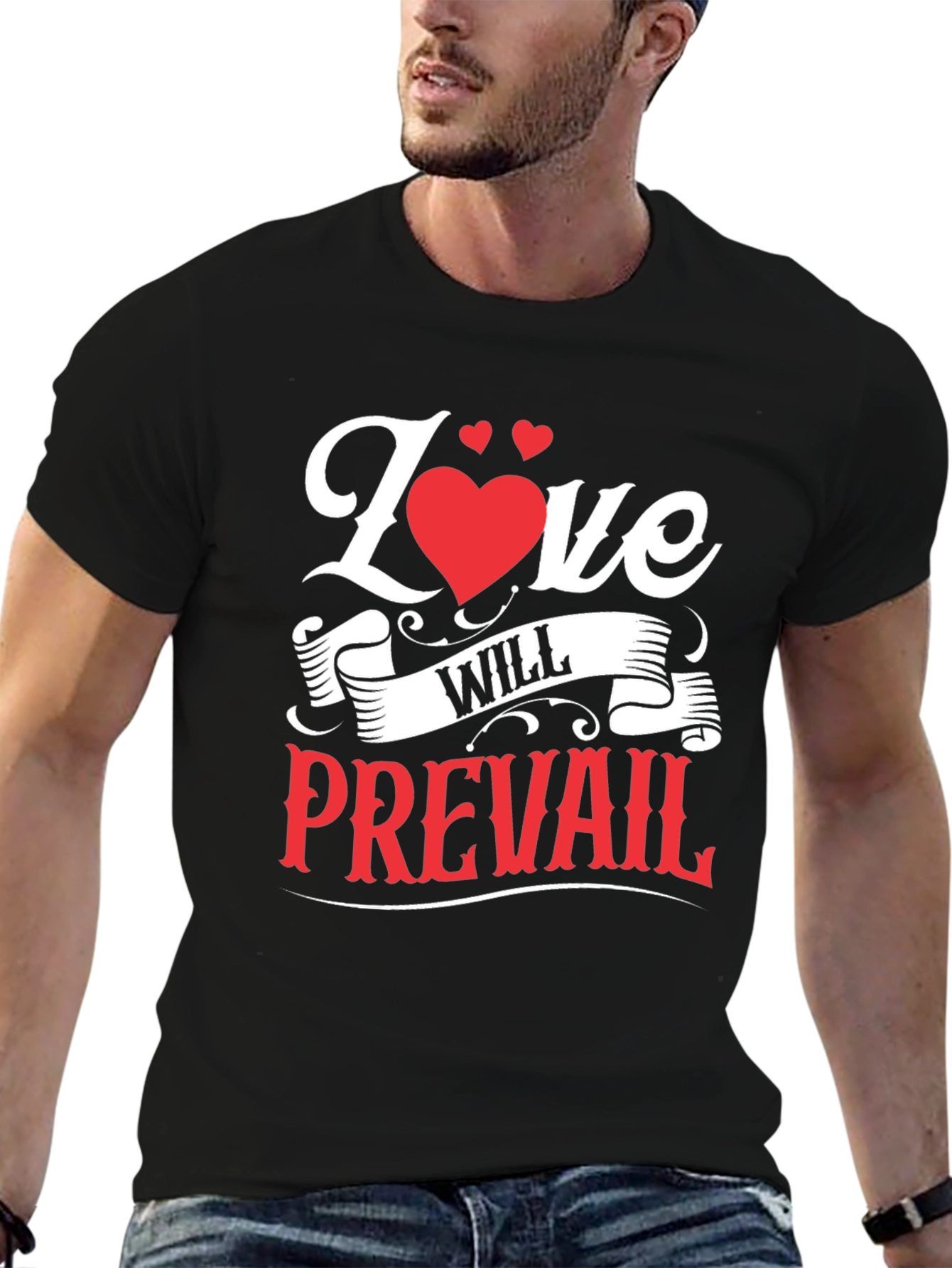 Love Will Prevail Graphic Tee - Black