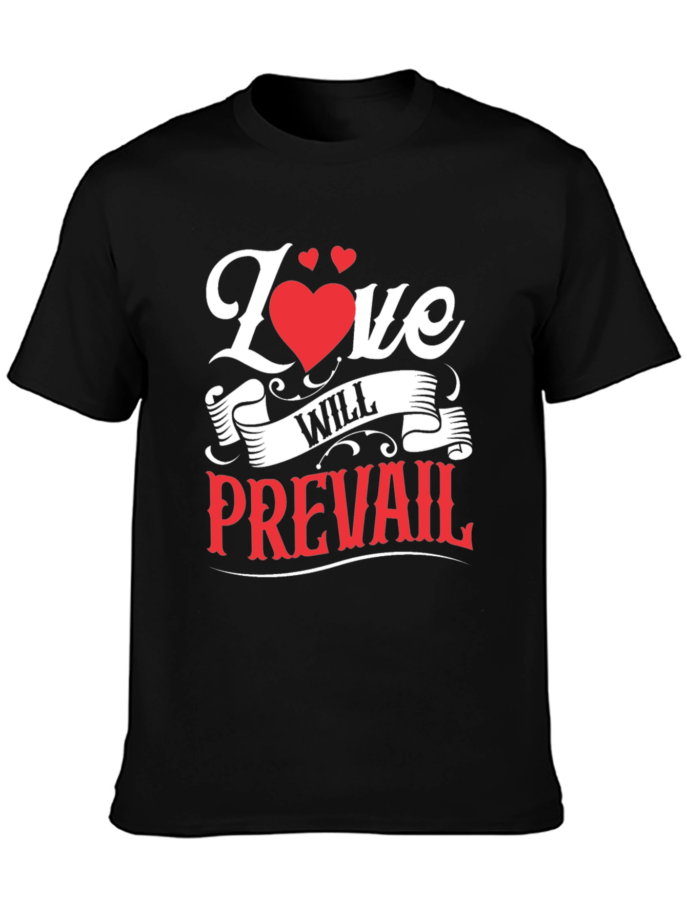 Love Will Prevail Graphic Tee - Black
