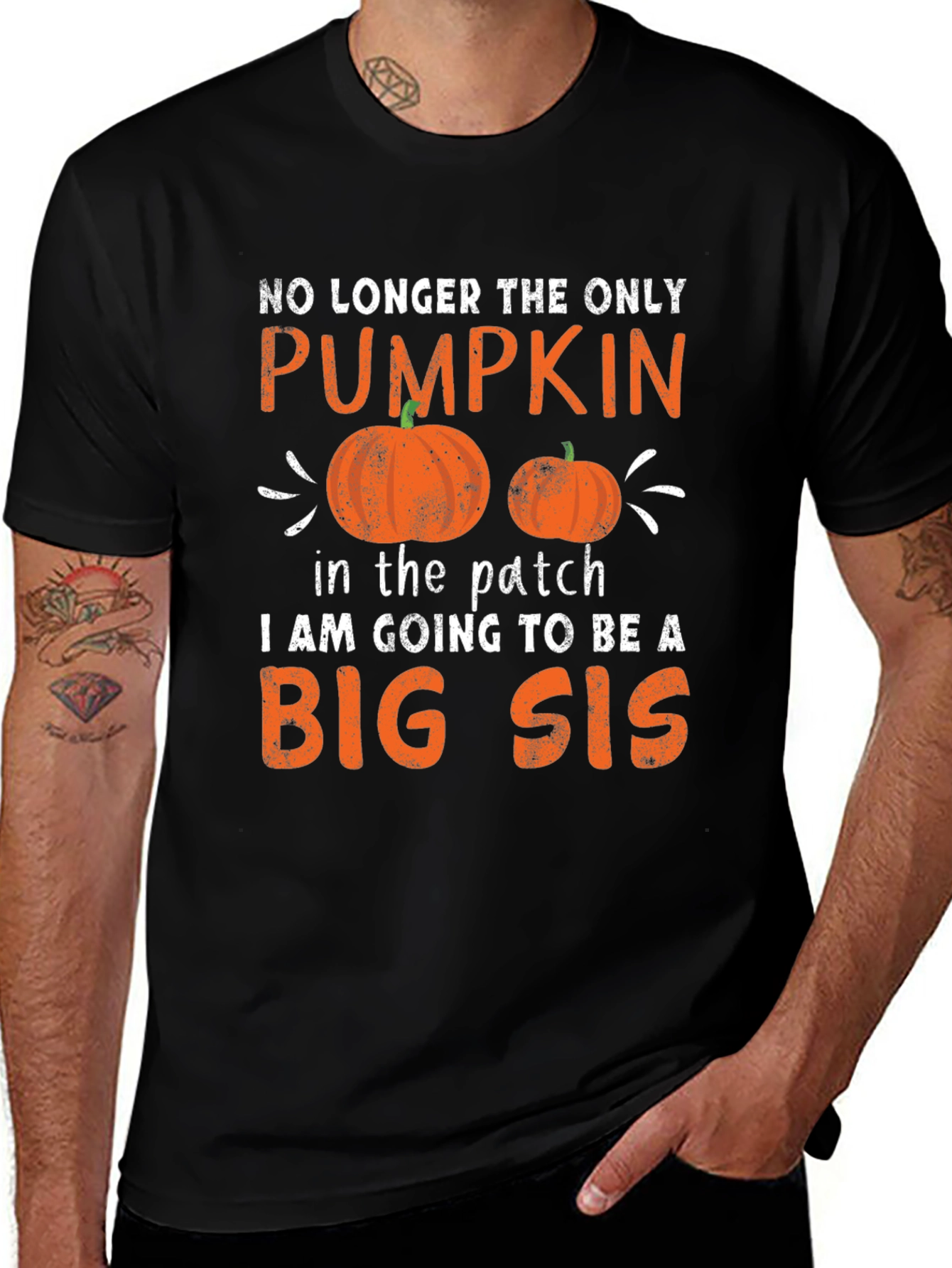 Big Sis Pumpkin Halloween Pregnancy Announcement Shirt