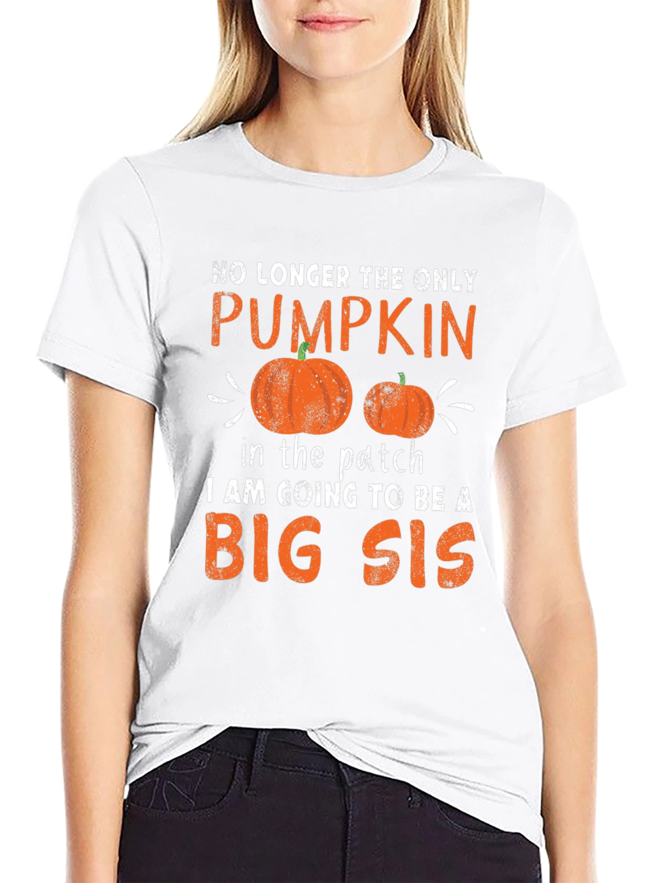 Big Sis Pumpkin Halloween Pregnancy Announcement Shirt