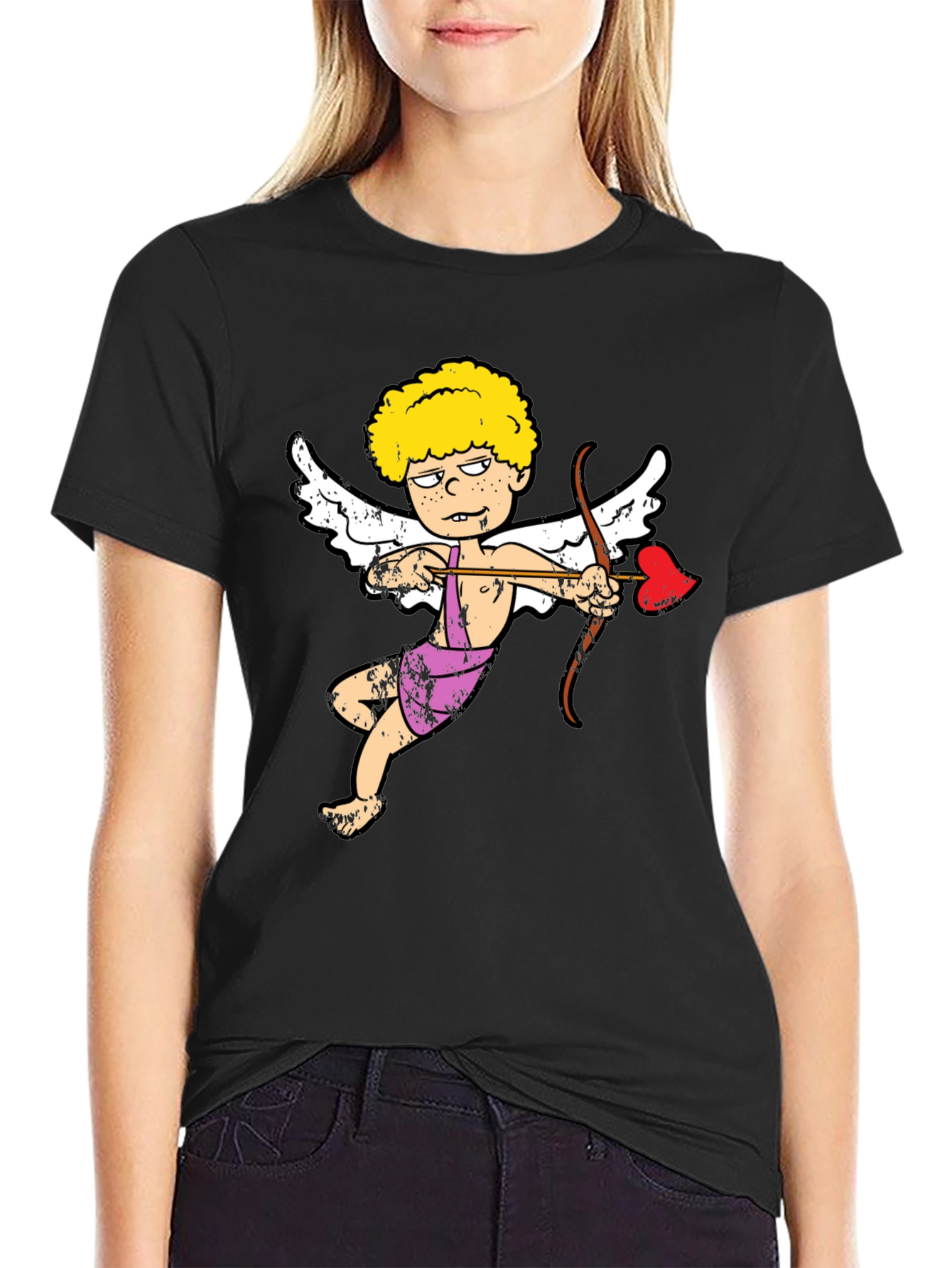 Cupid Cartoon Graphic T-Shirt