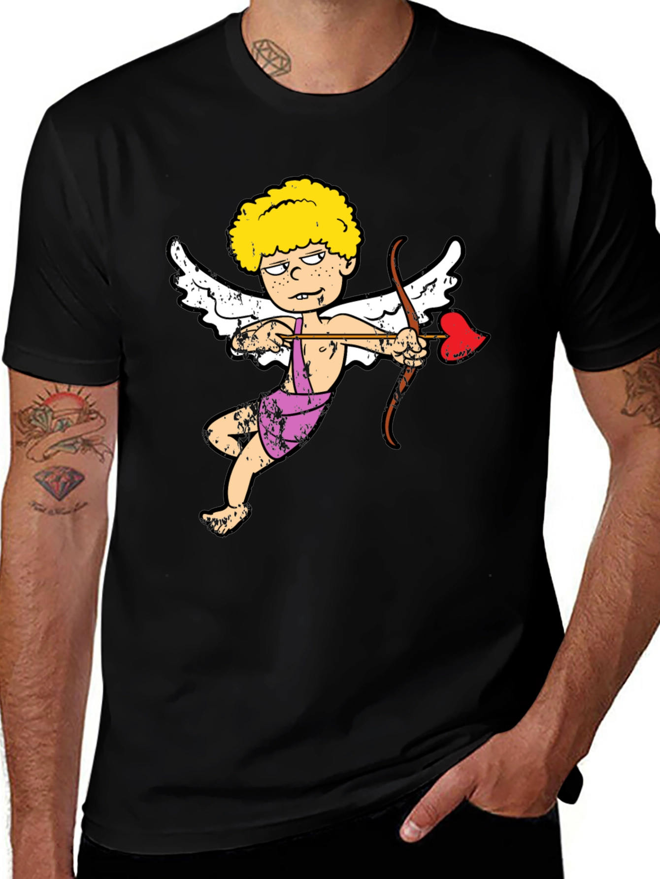 Cupid Cartoon Graphic T-Shirt