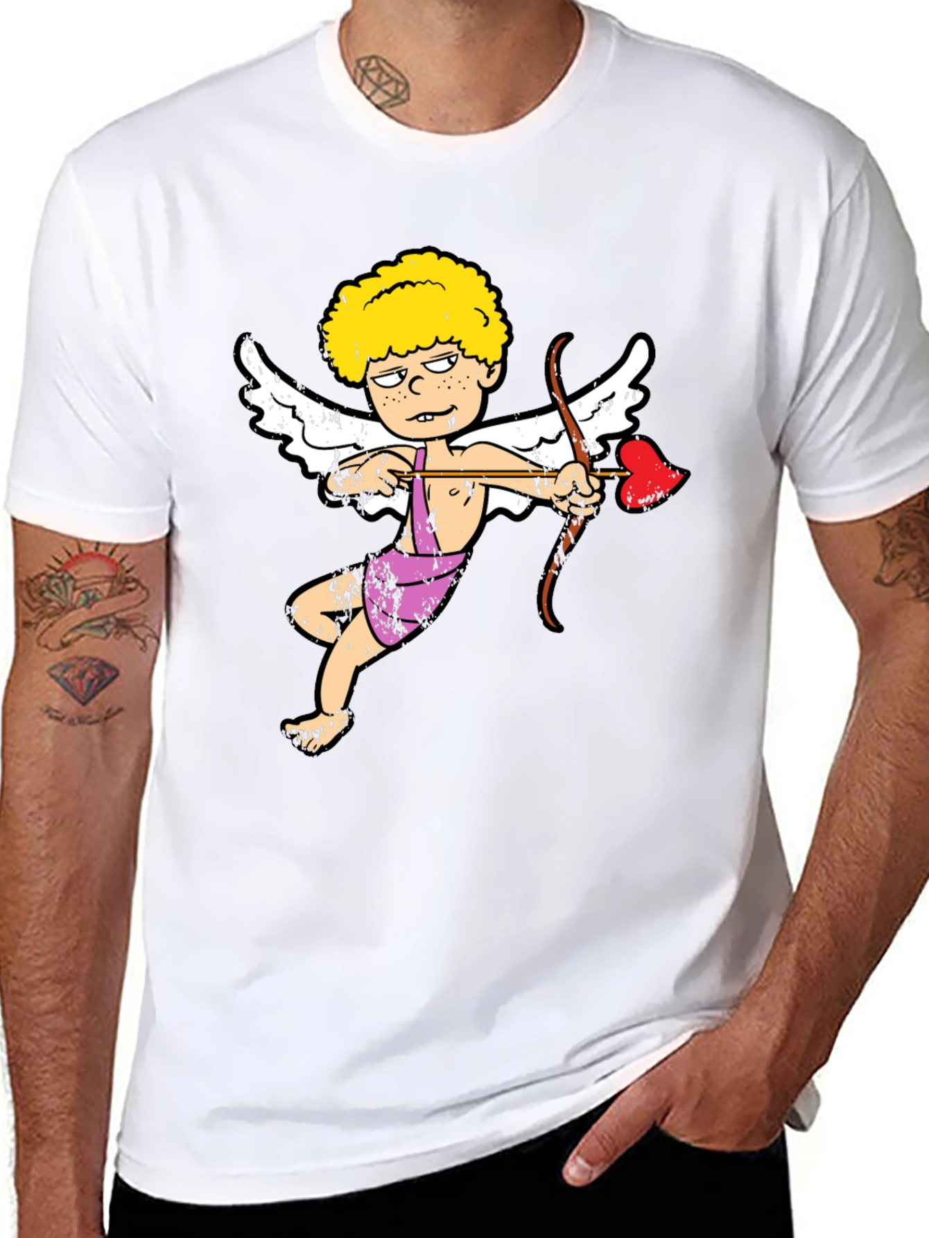 Cupid Cartoon Graphic T-Shirt