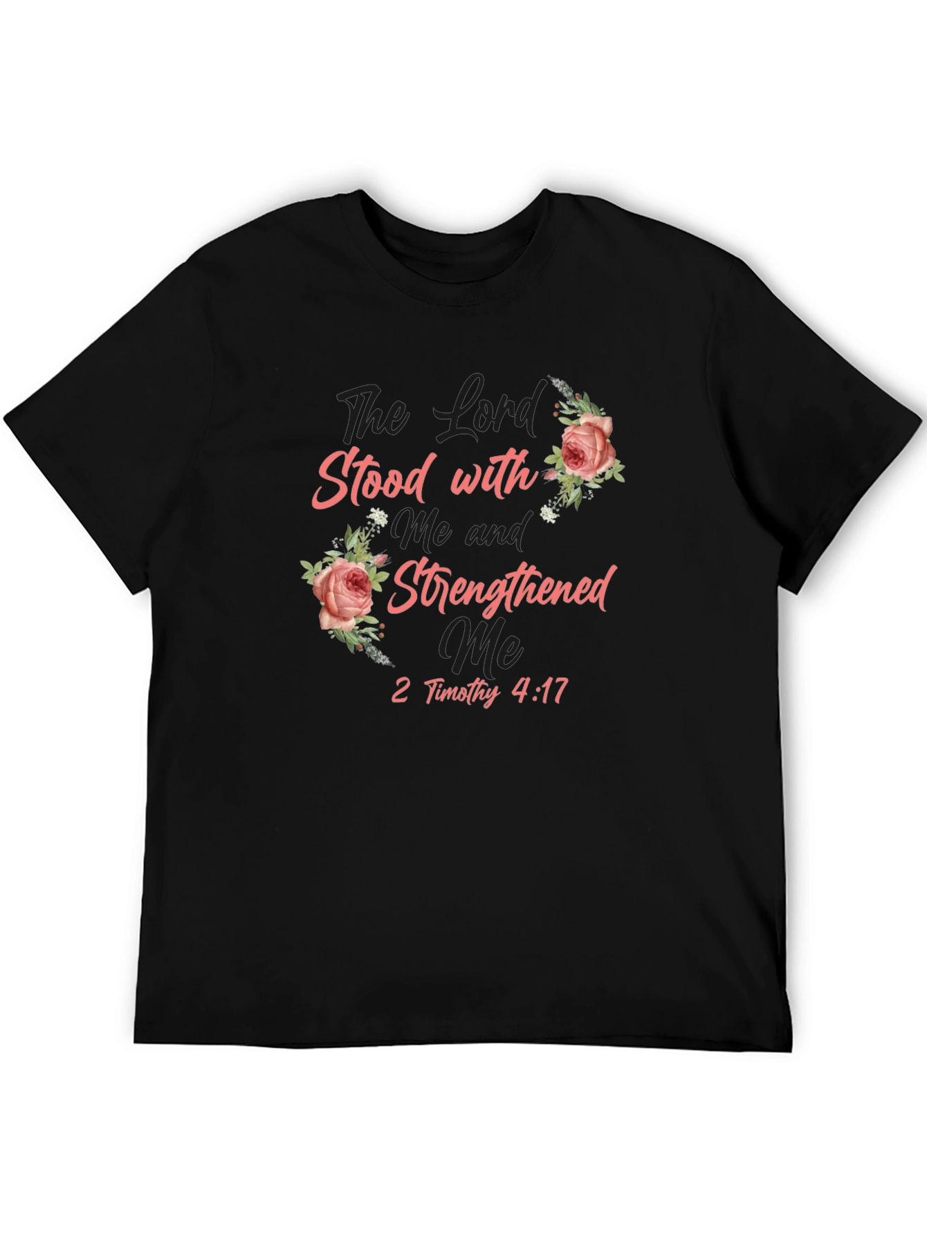 The Lord Stood T-Shirt Floral Religious Tee