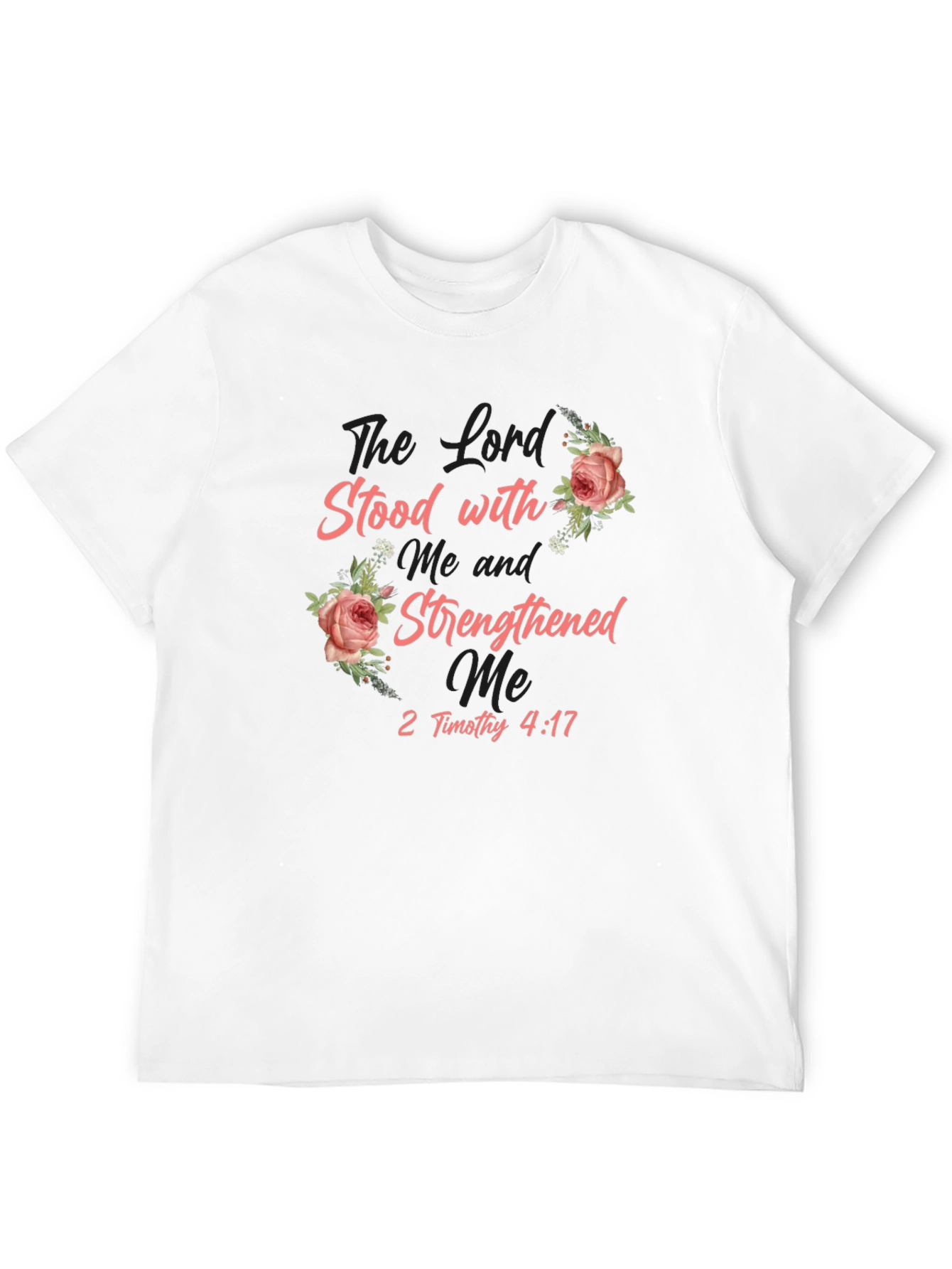The Lord Stood T-Shirt Floral Religious Tee