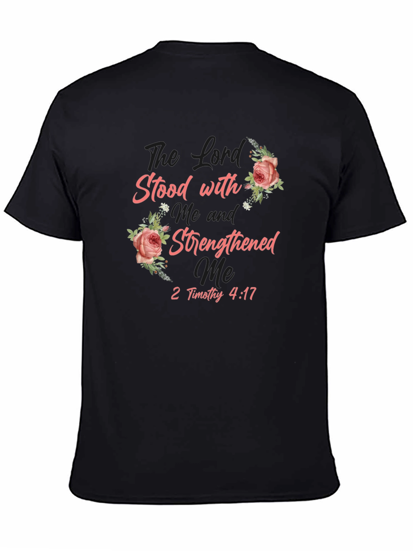 The Lord Stood T-Shirt Floral Religious Tee