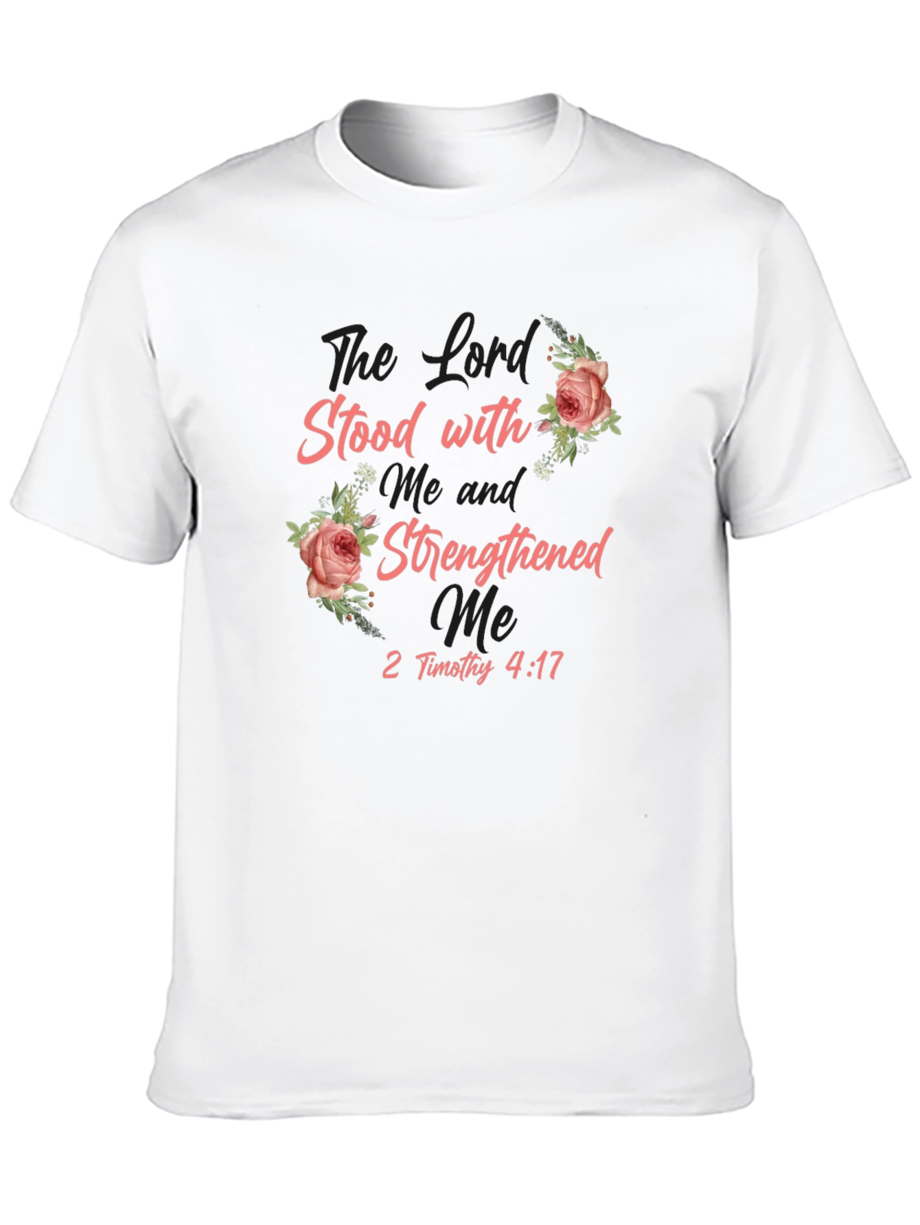 The Lord Stood T-Shirt Floral Religious Tee