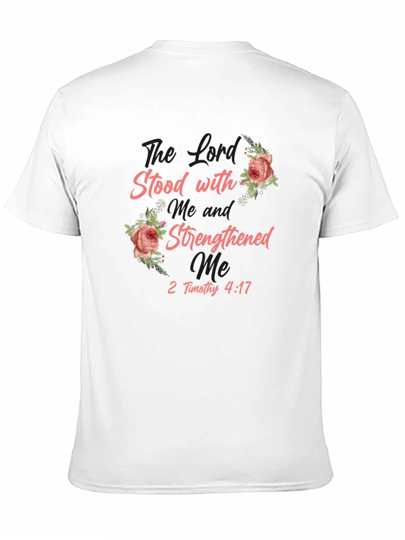 The Lord Stood T-Shirt Floral Religious Tee