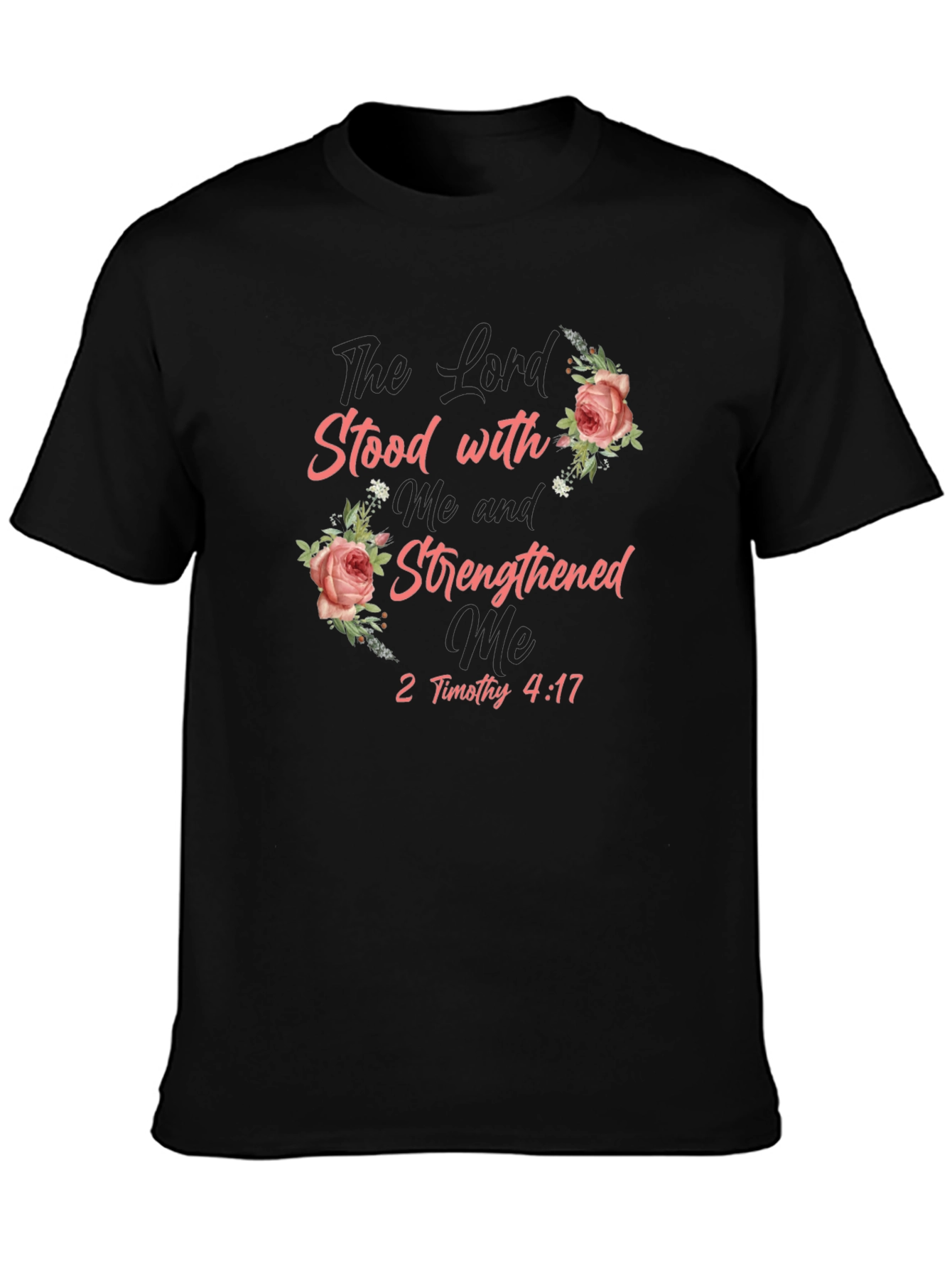 The Lord Stood T-Shirt Floral Religious Tee