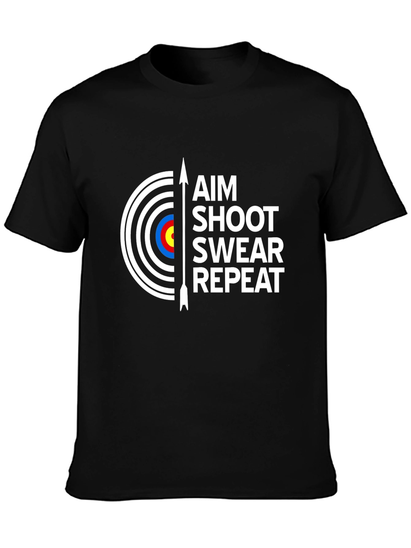 Aim Shoot Swear Repeat Archery T-Shirt